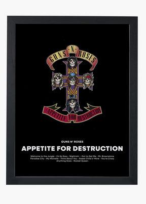 Quadro Guns N' Roses Appetite For Destruction Capa