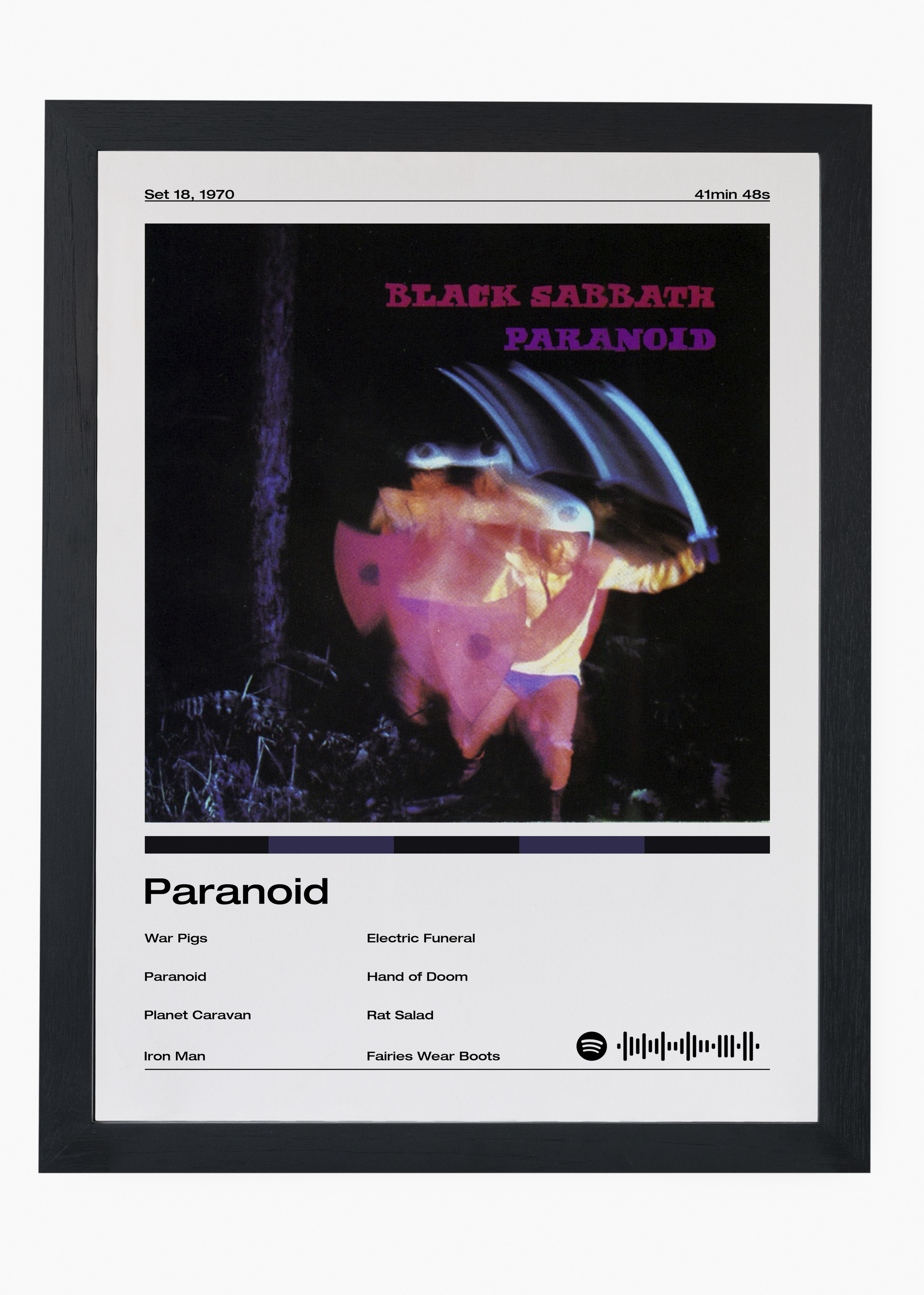 Quadro Black Sabbath Paranoid - 4