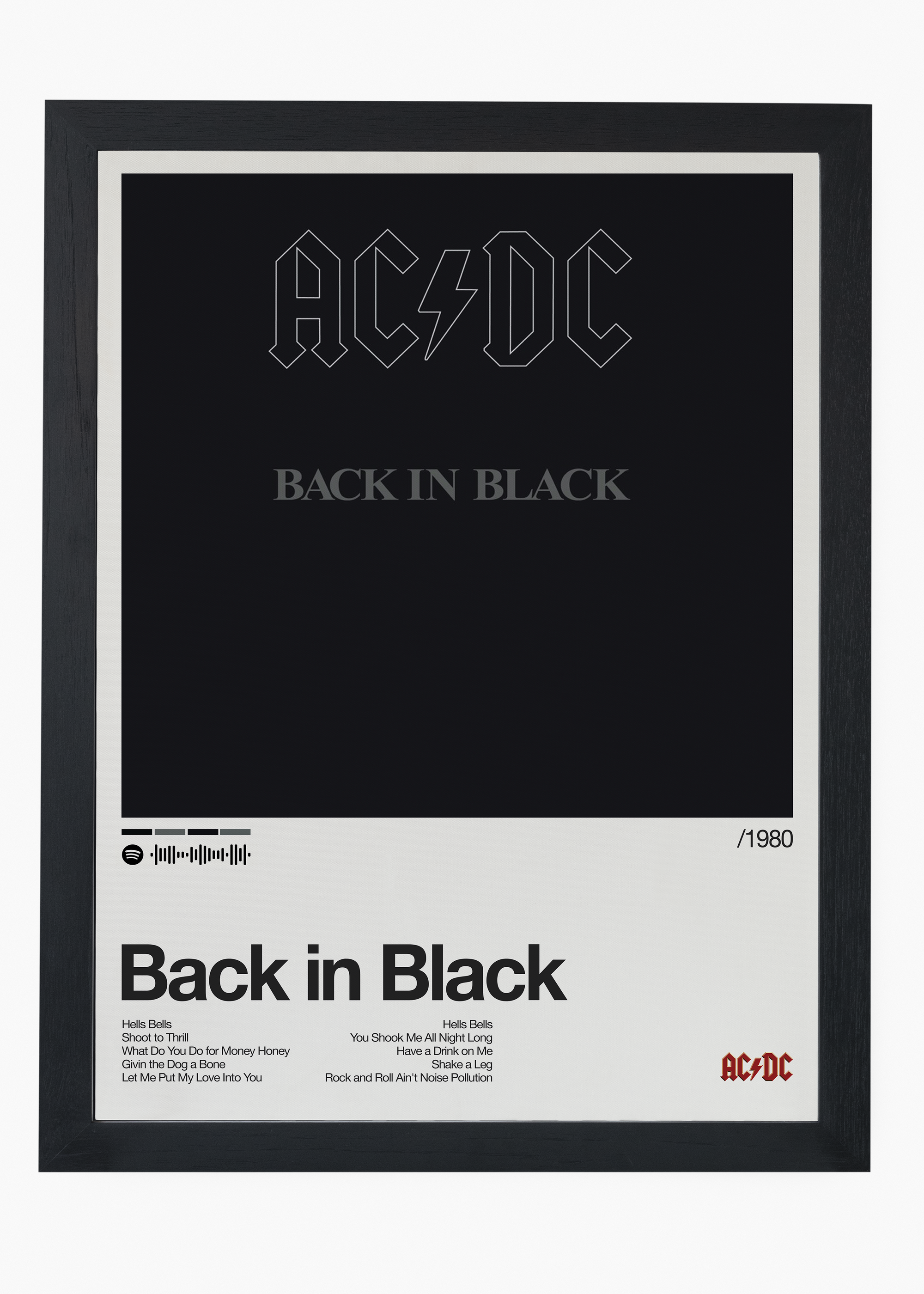 Quadro AC-DC Back in Black - 4