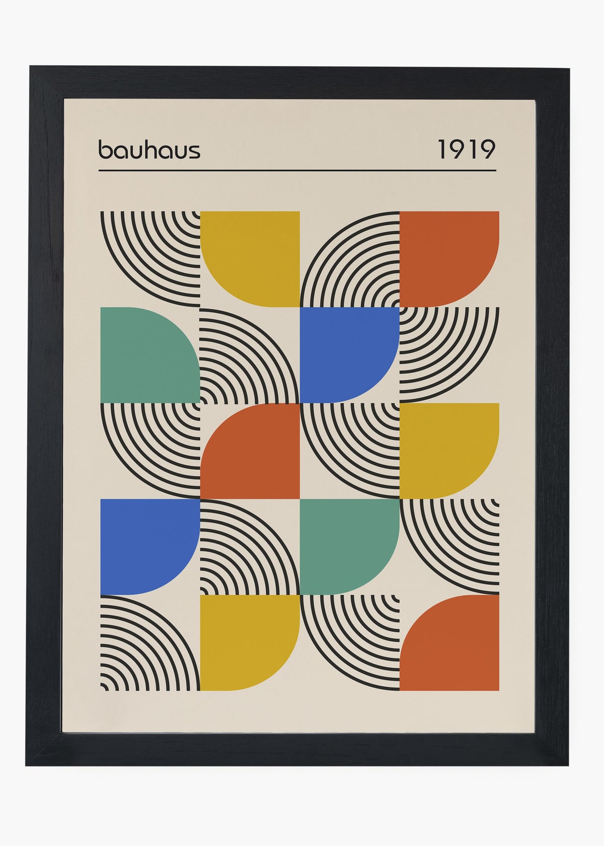 Quadro Bauhaus Geometric Harmony
