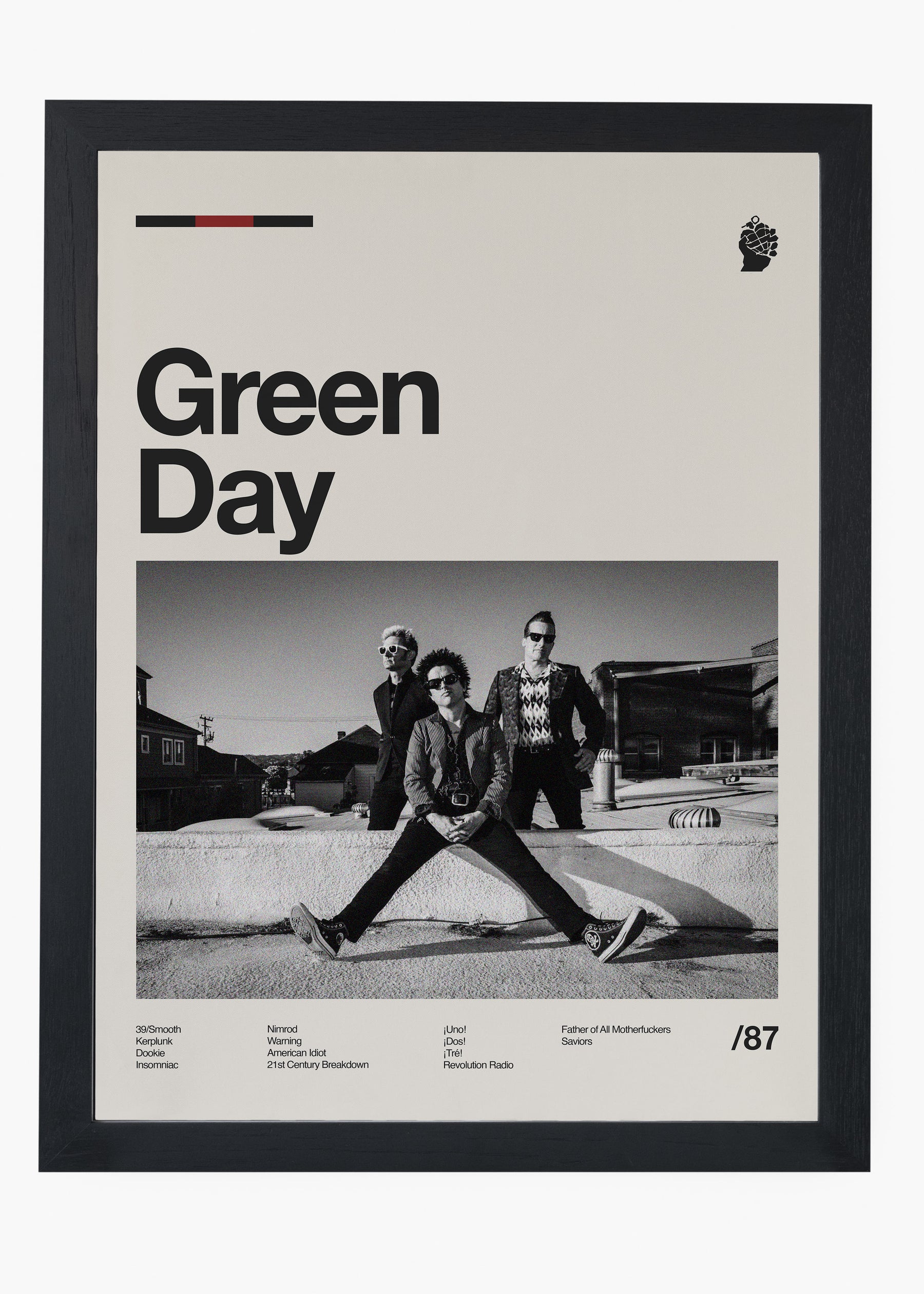 Quadro Green Day Banda