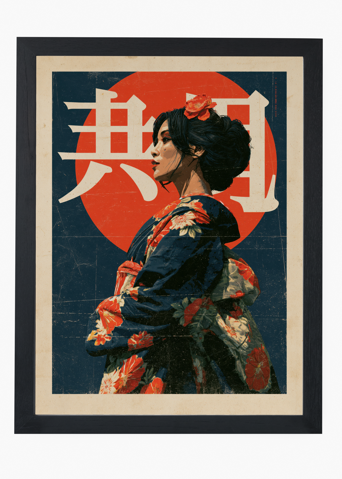 Quadro Japonês Rising Sun Geisha - 4