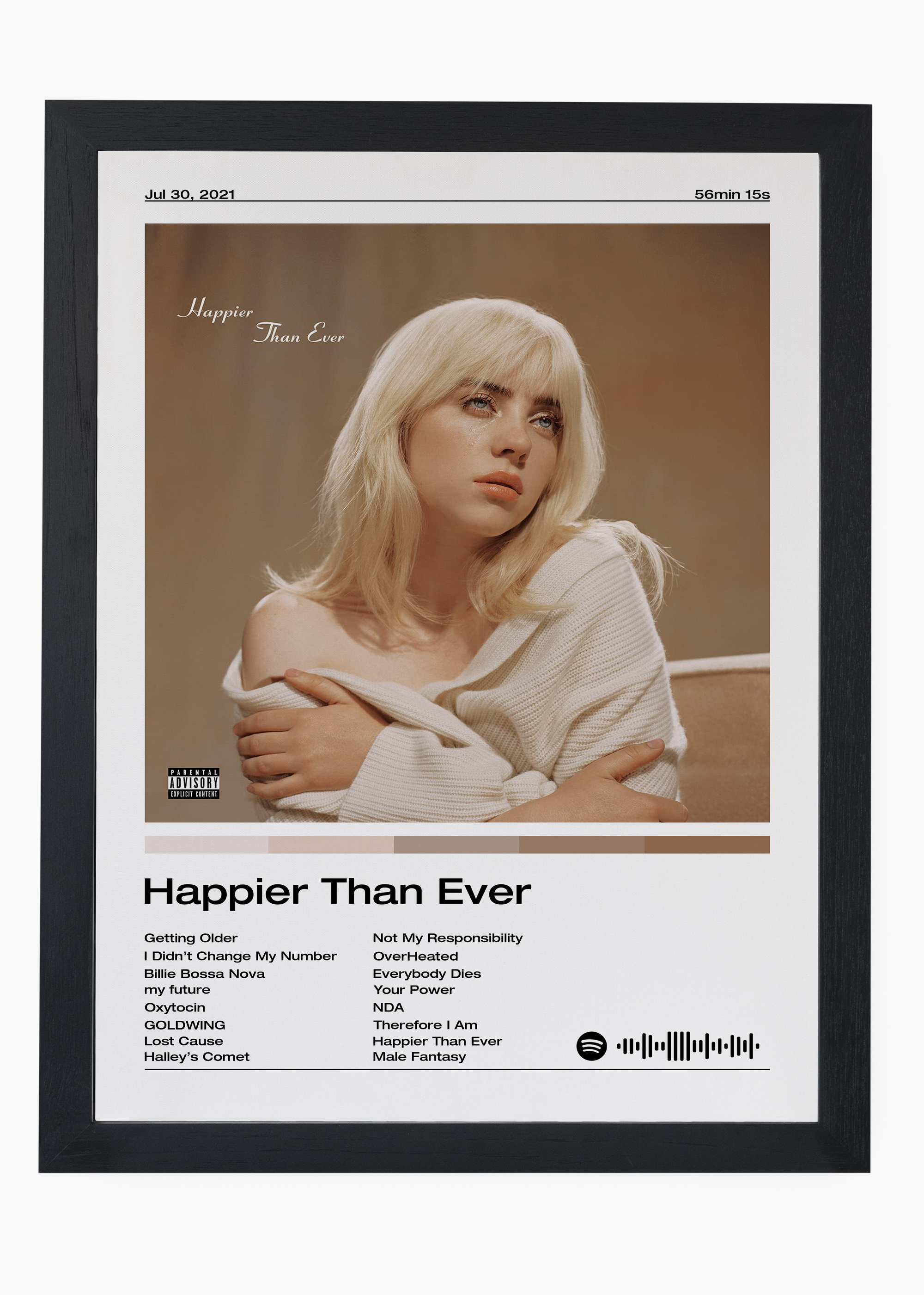 Quadro Billie Eilish Happier Than Ever - 4
