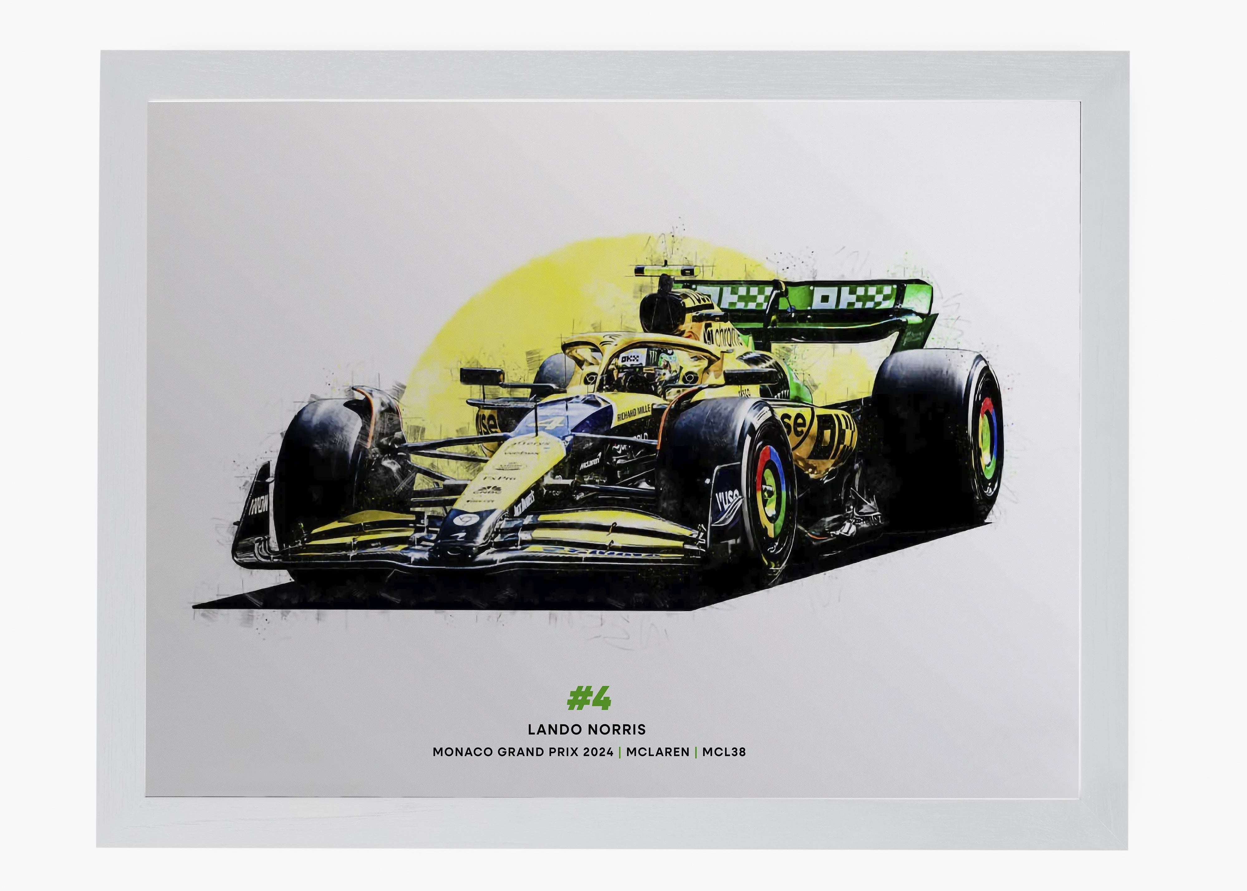 Quadro Lando Norris #4 Monaco GP 2024