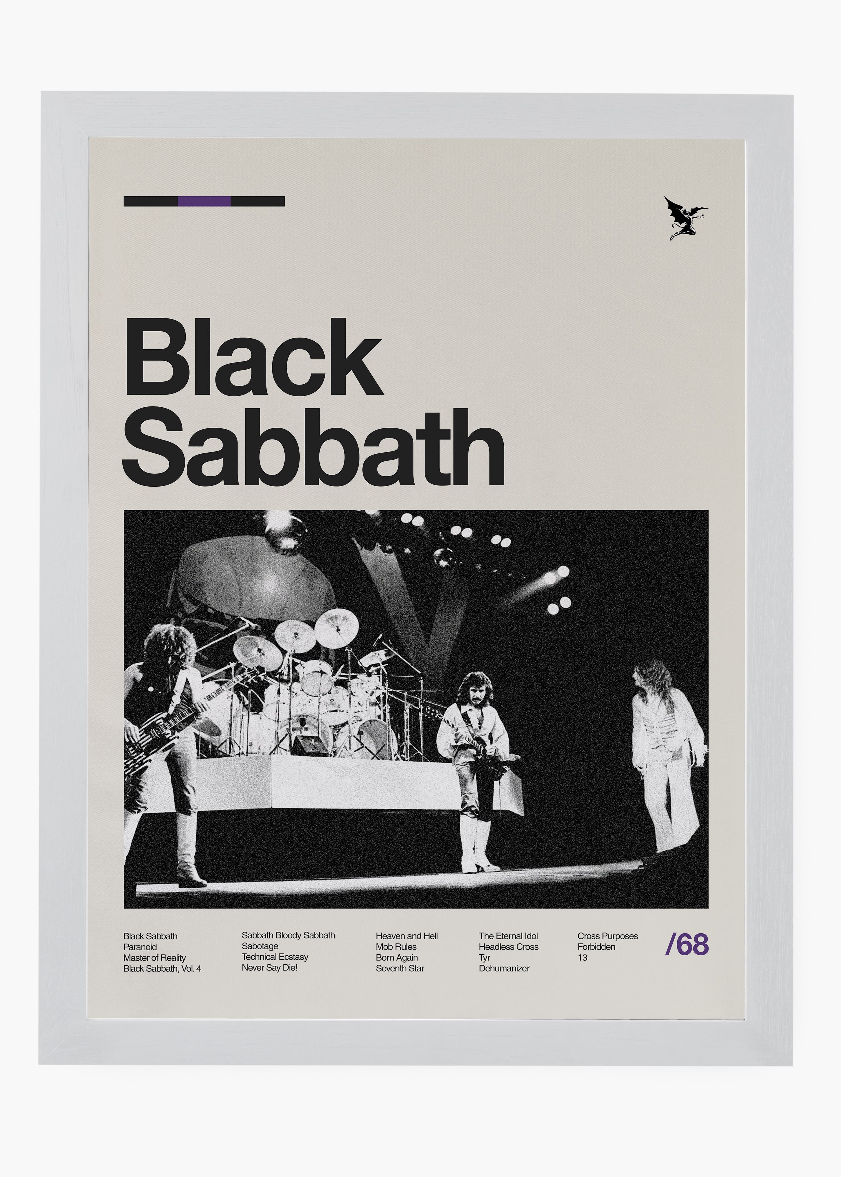 Quadro Black Sabbath Banda