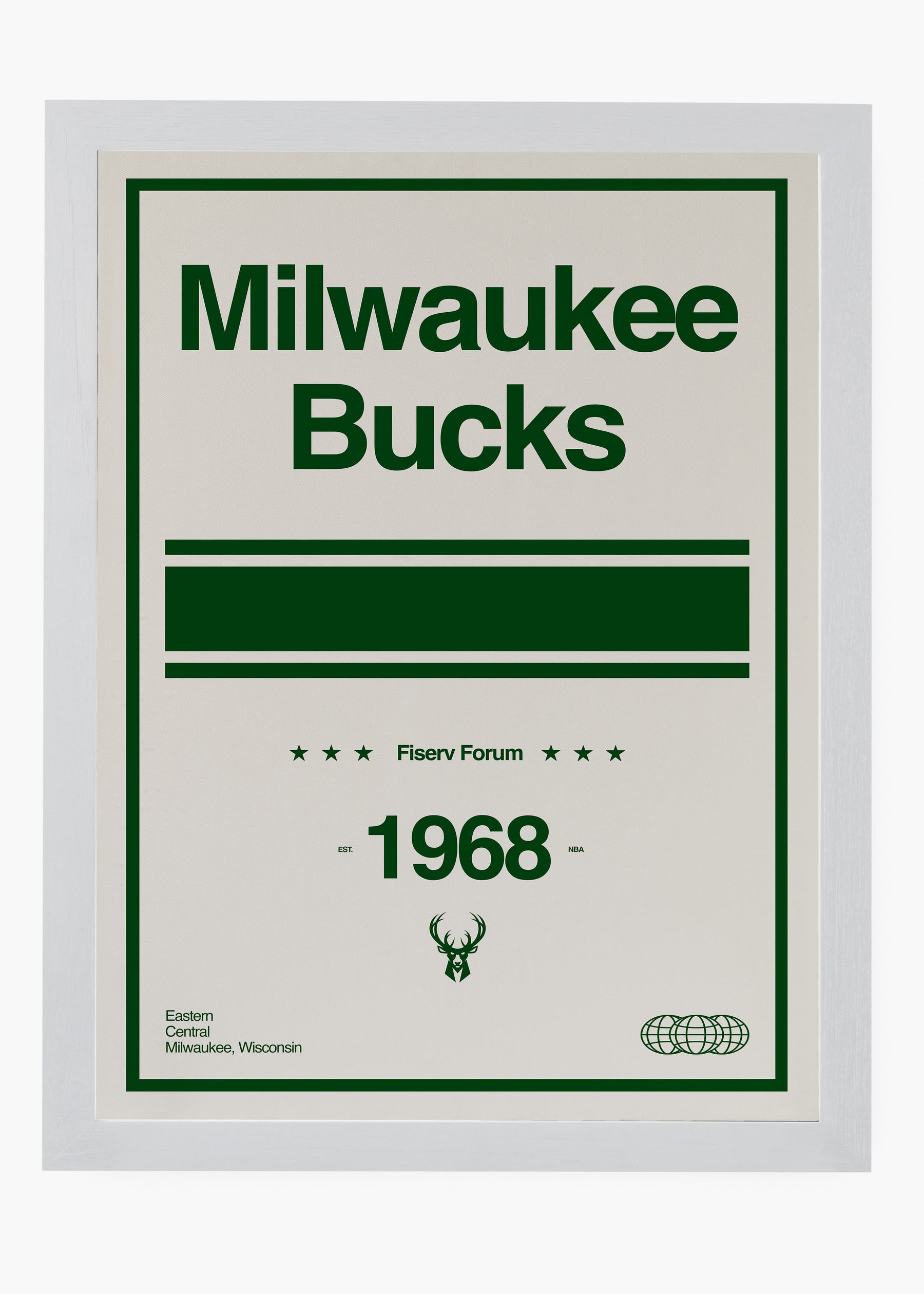 Quadro NBA Milwaukee Bucks
