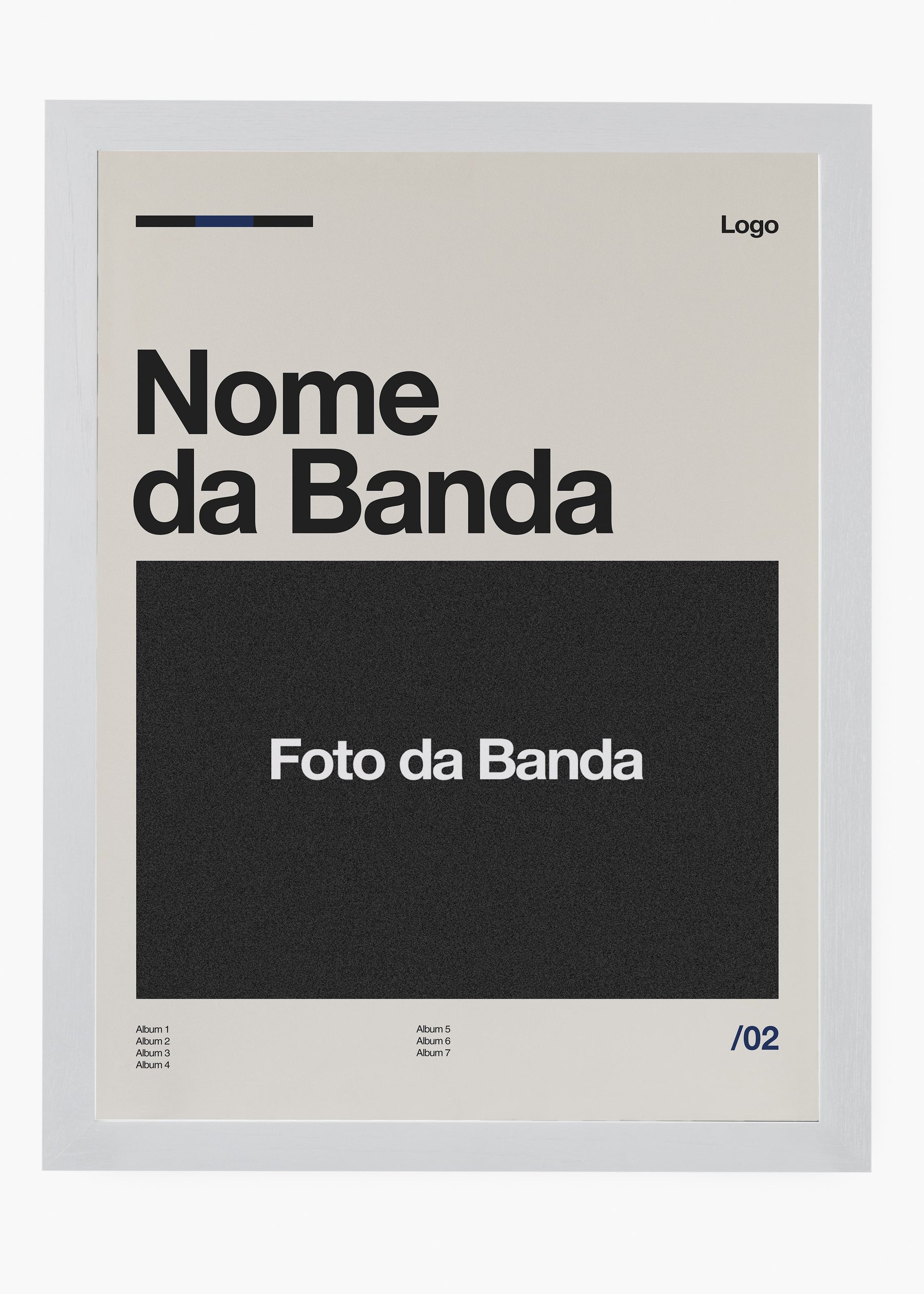 Quadro Personalizável - Bandas / Capas