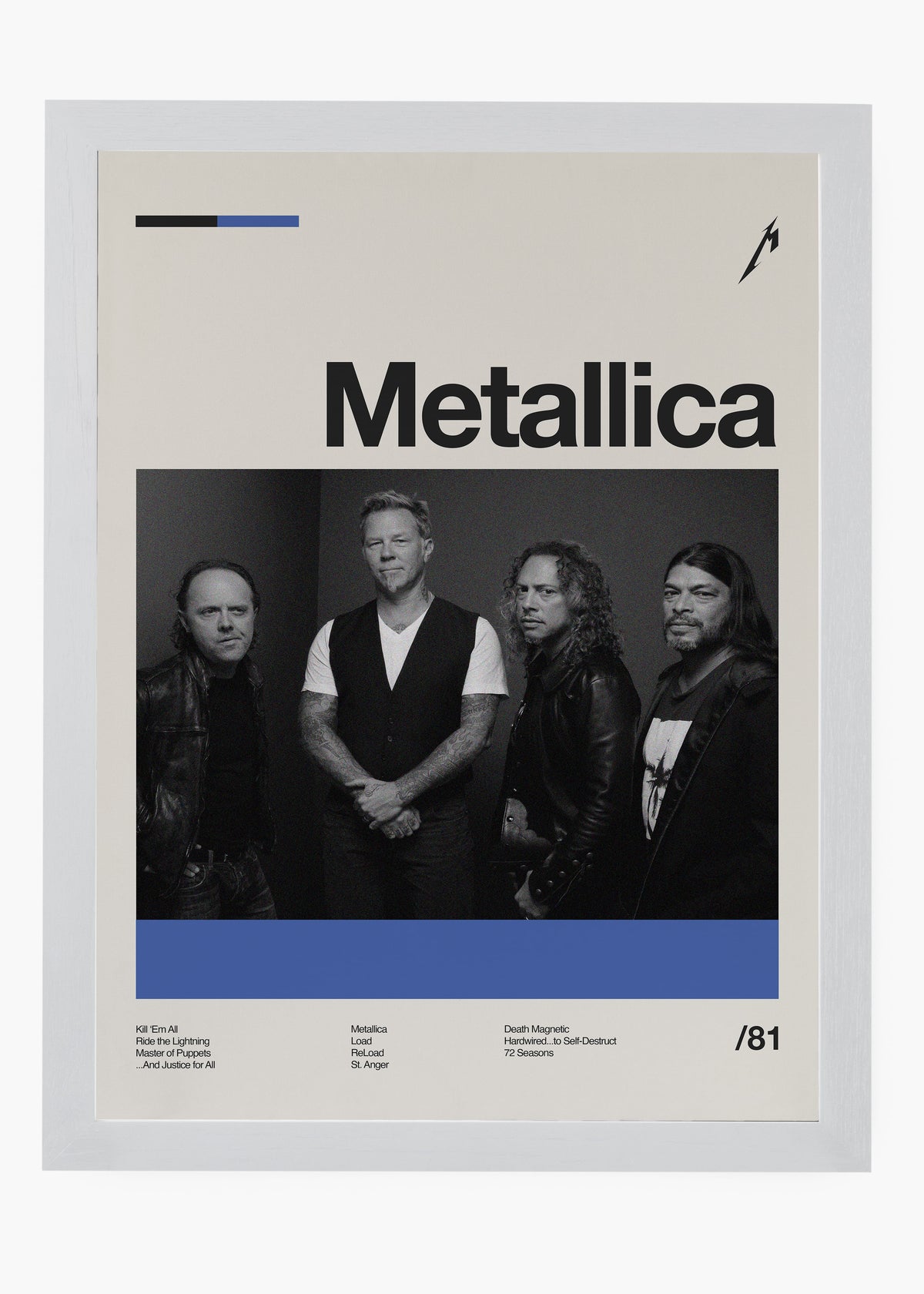Quadro Metallica Banda
