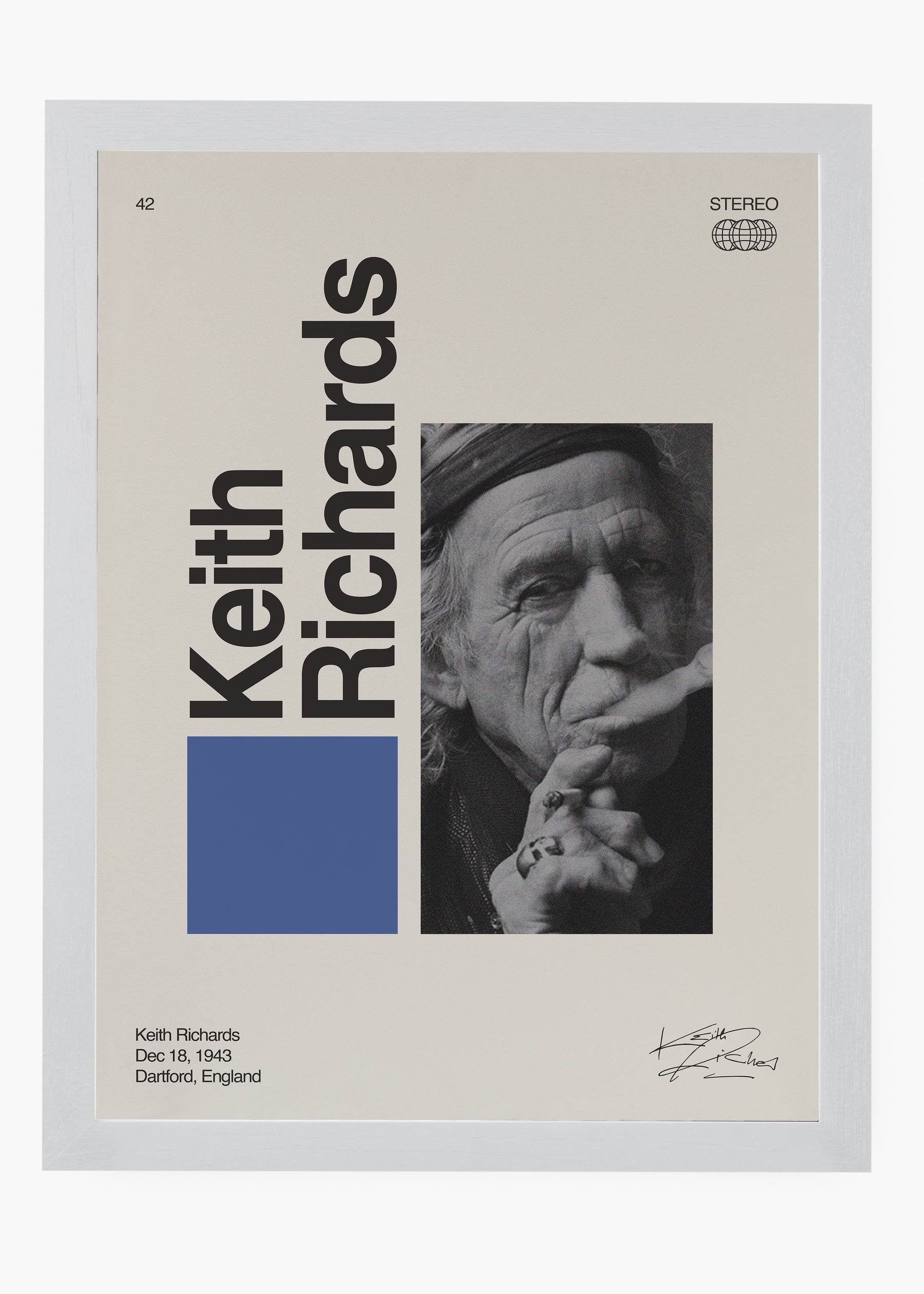 Quadro Signature Keith Richards