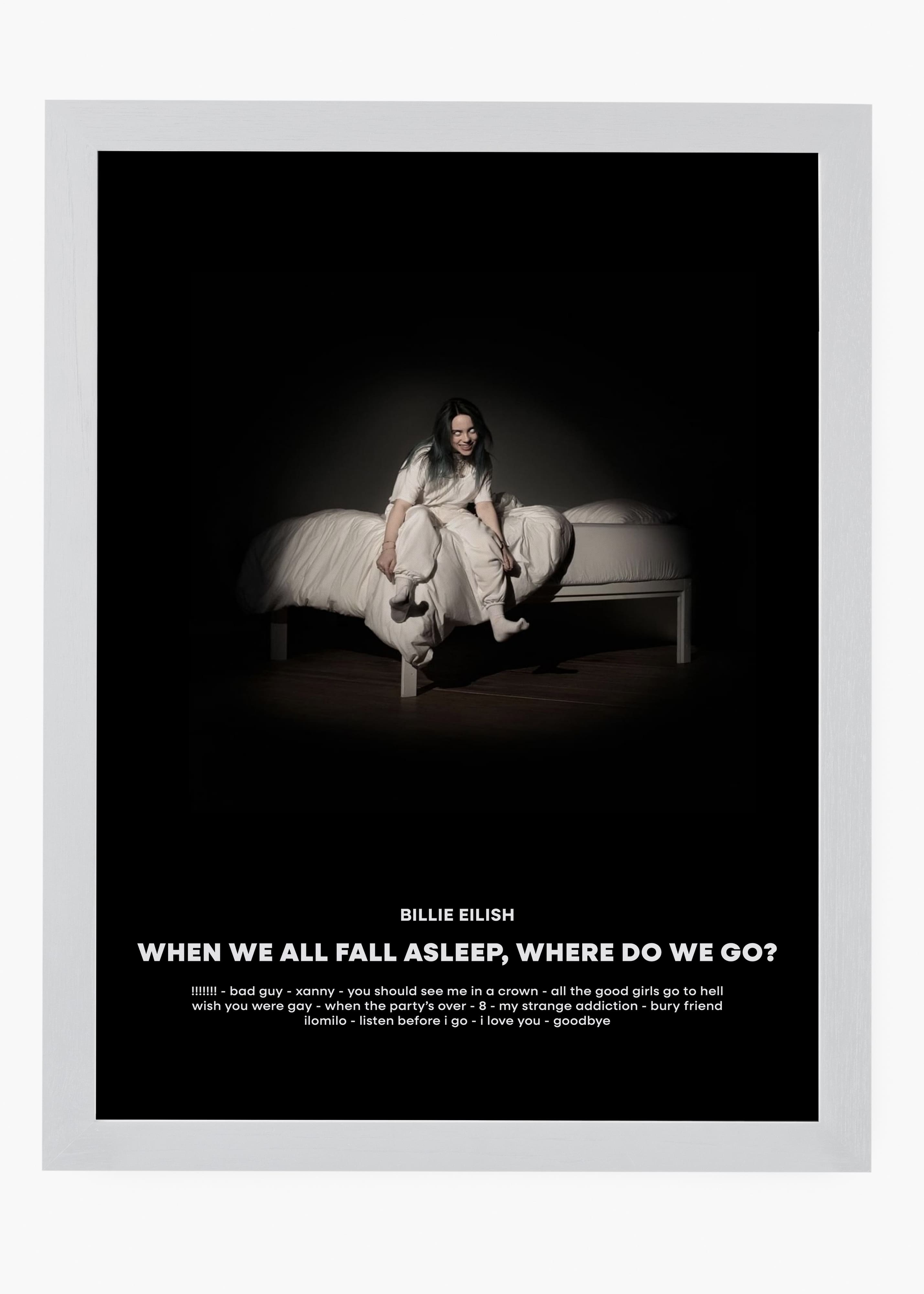 Quadro Billie Eilish When We All Fall Asleep Capa