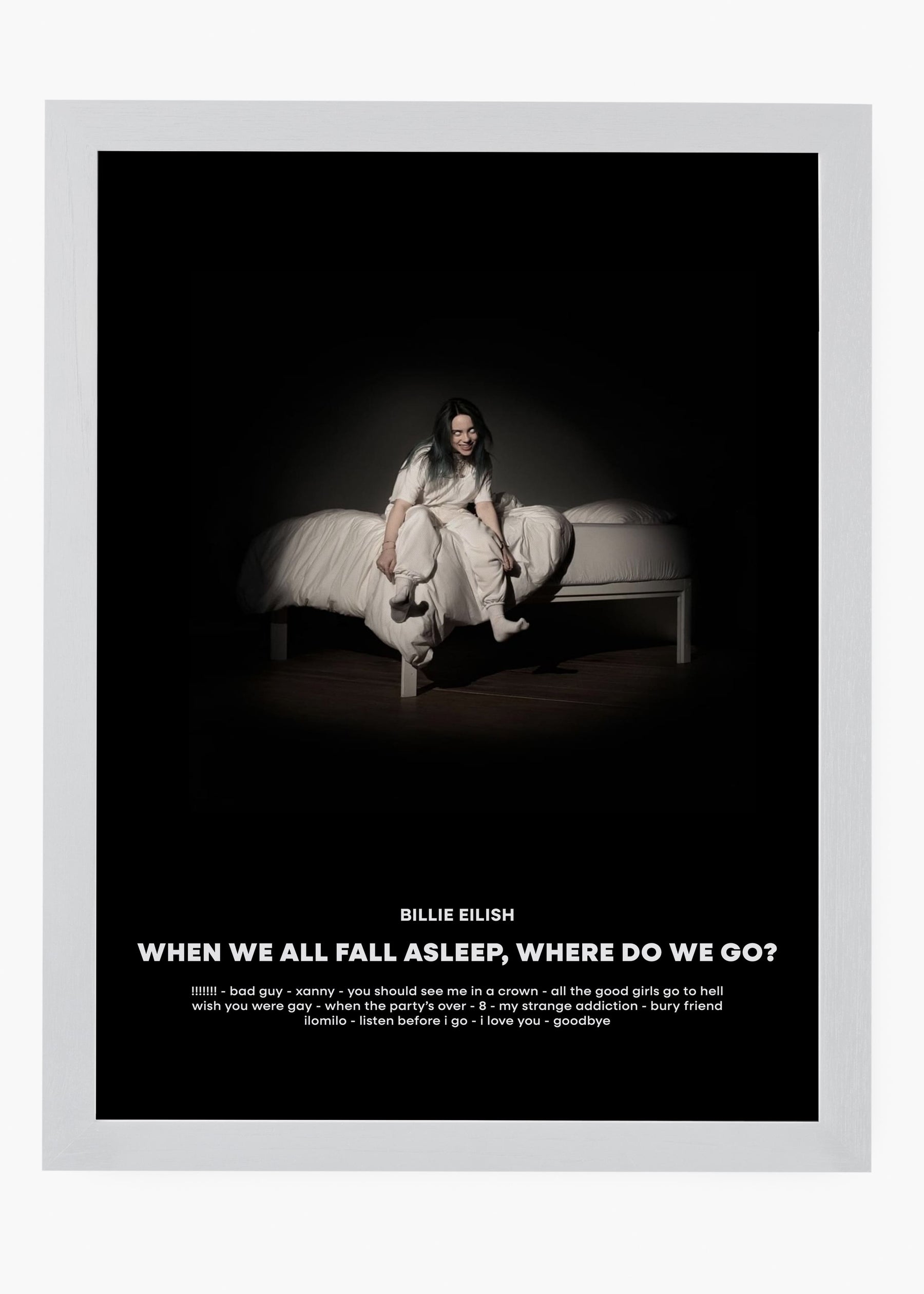 Quadro Billie Eilish When We All Fall Asleep Capa