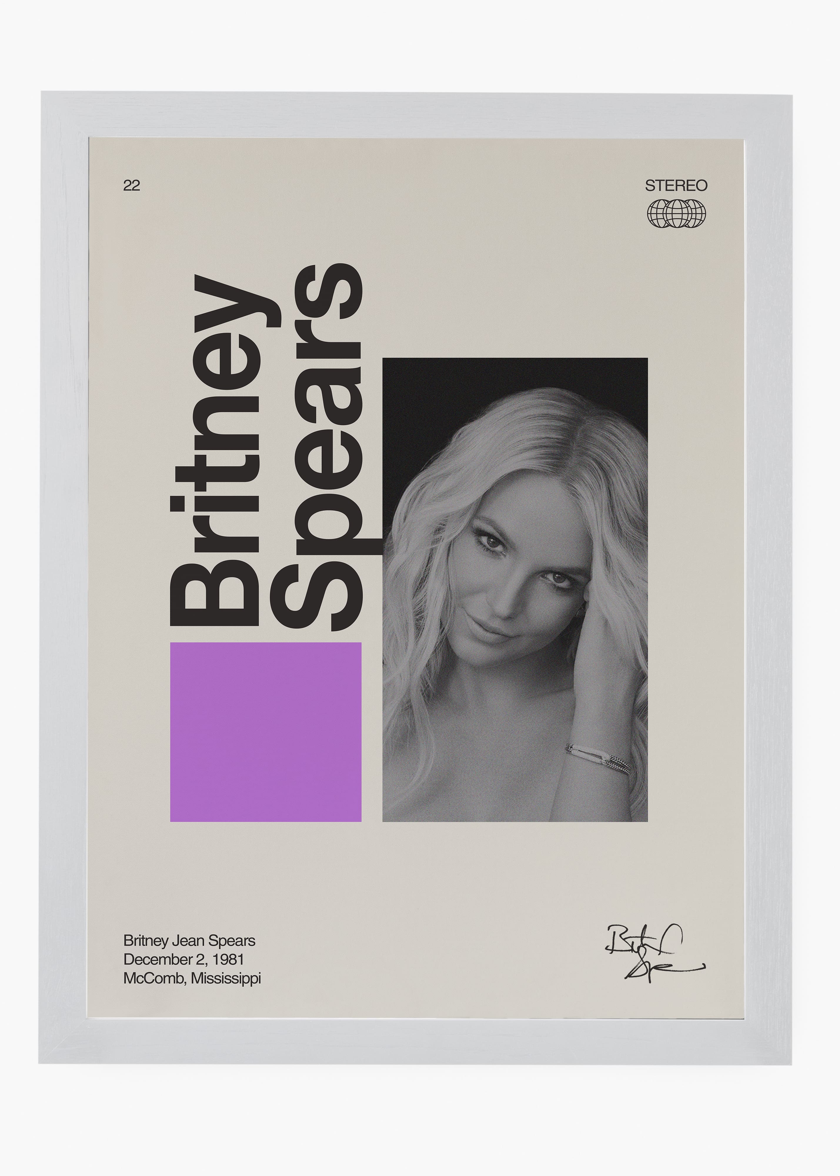 Quadro Signature Britney Spears