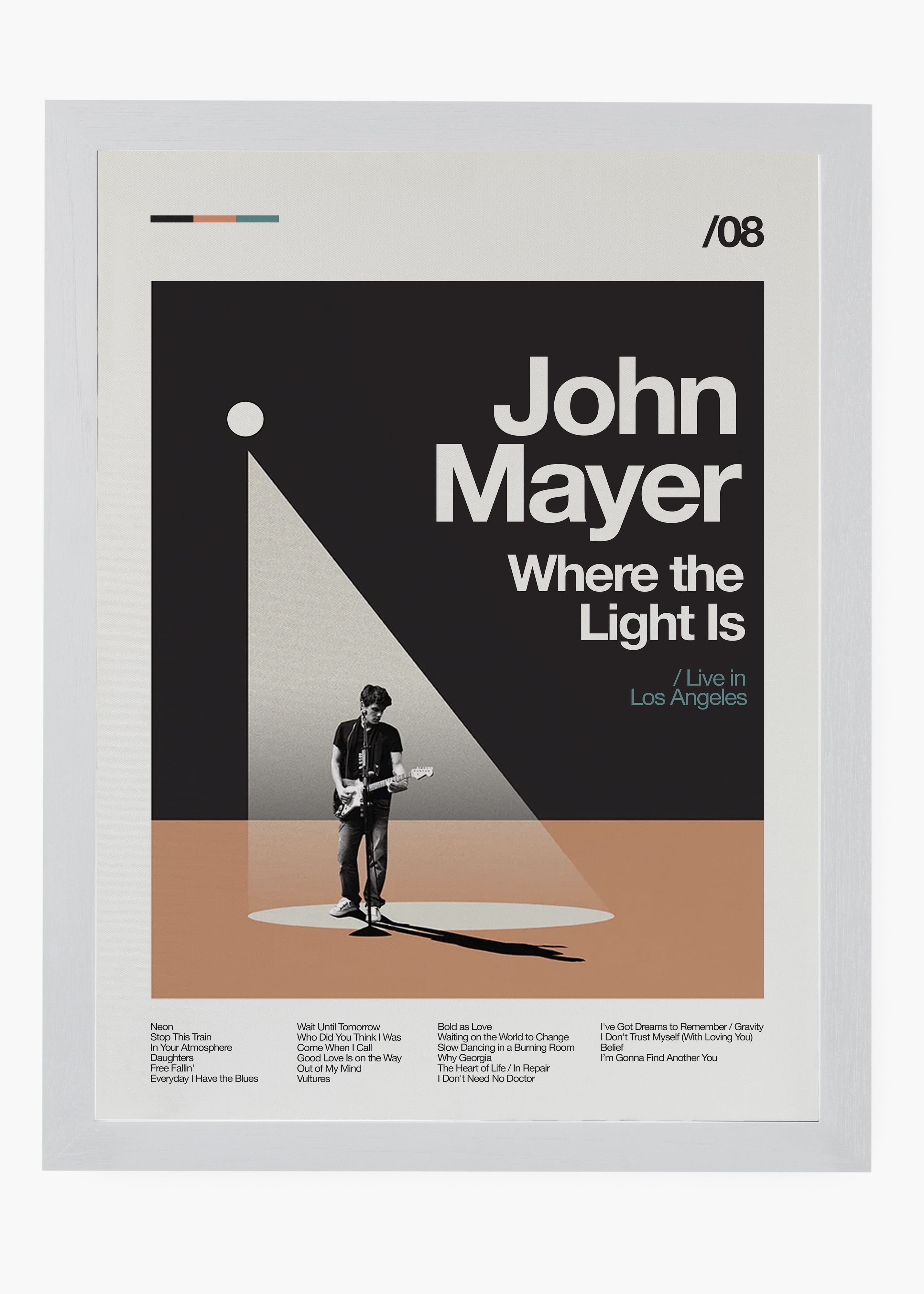 Quadro John Mayer Where the Light Is v2