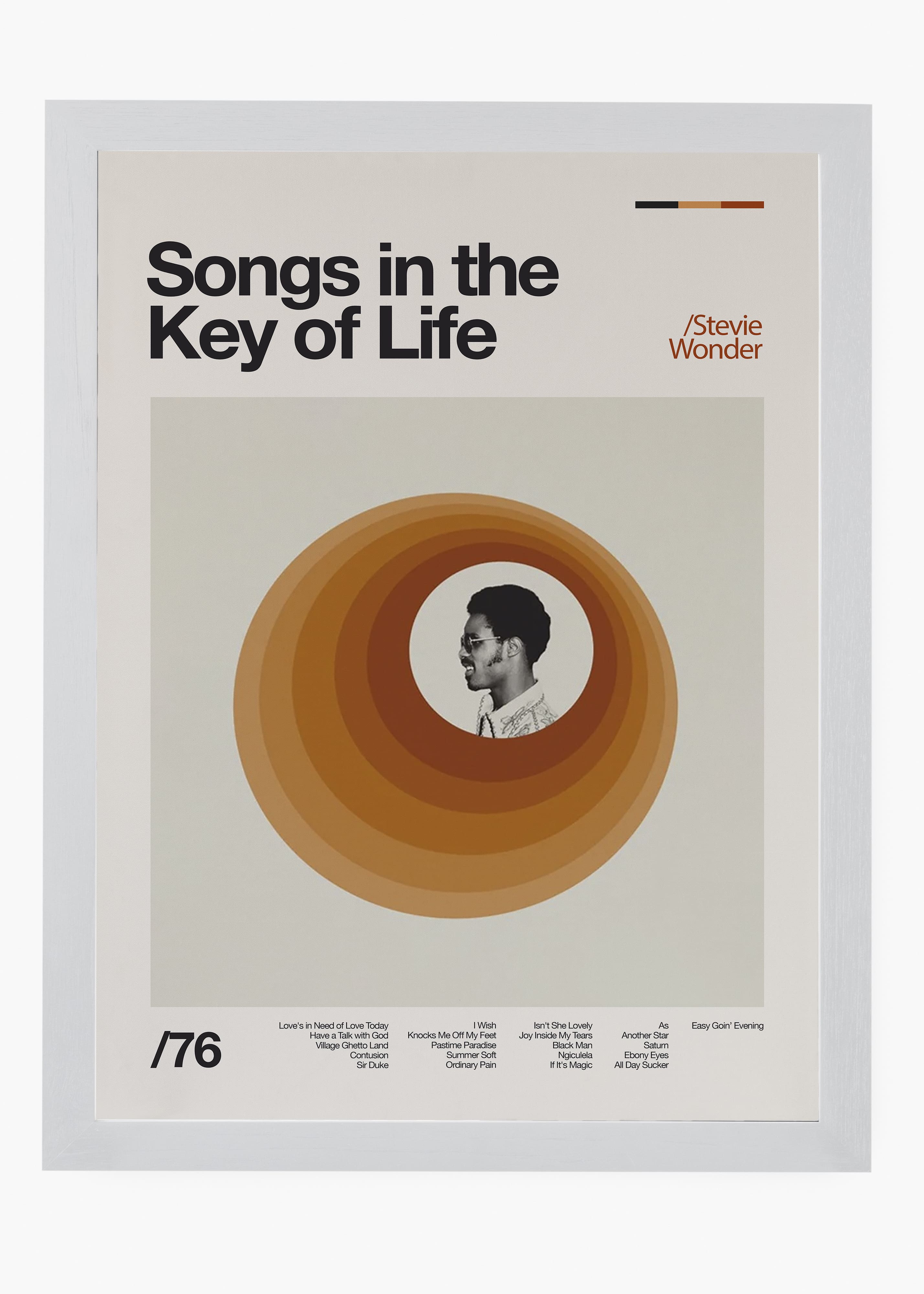 Quadro Stevie Wonder Songs in the Key of Life II