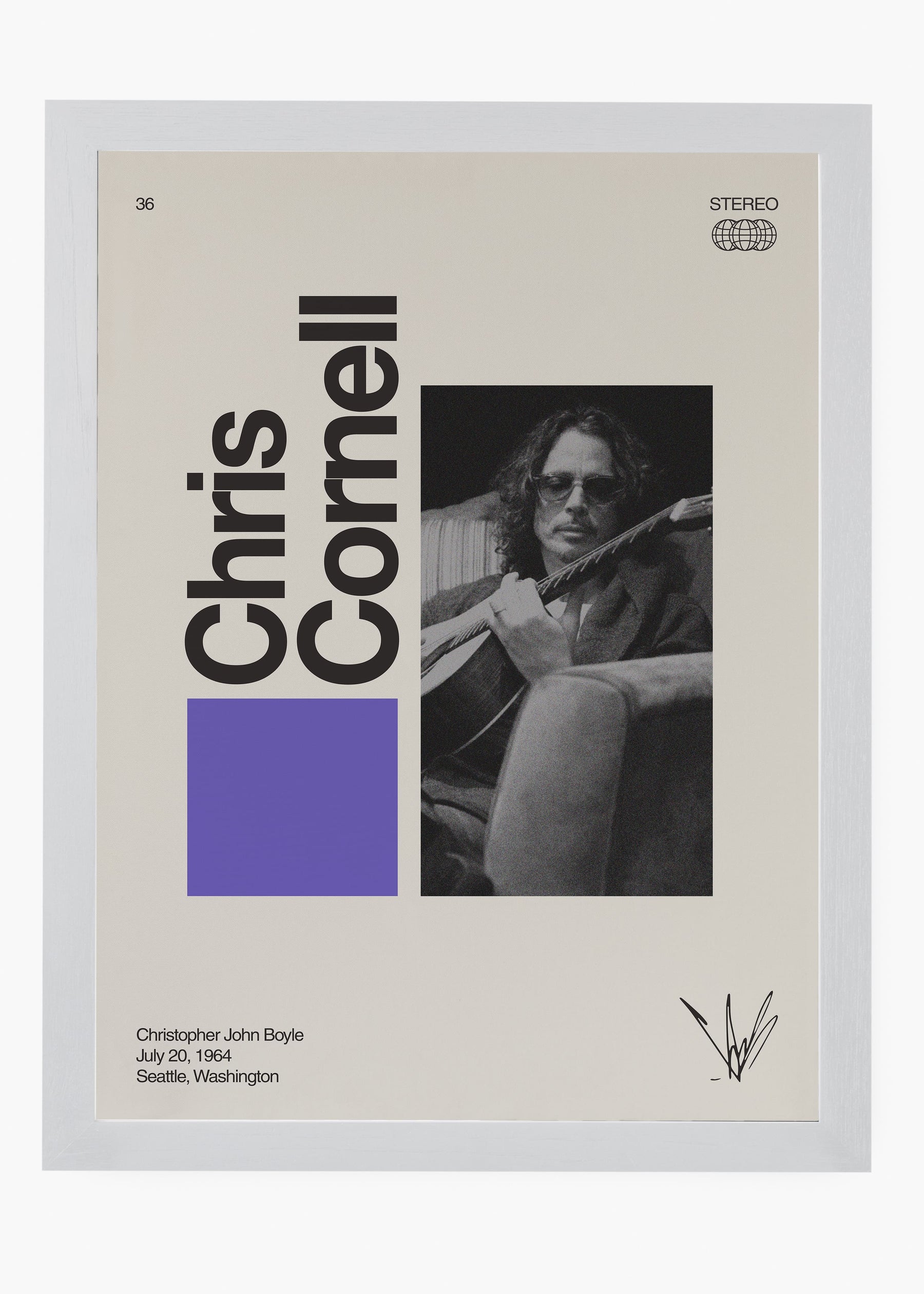 Quadro Signature Chris Cornell