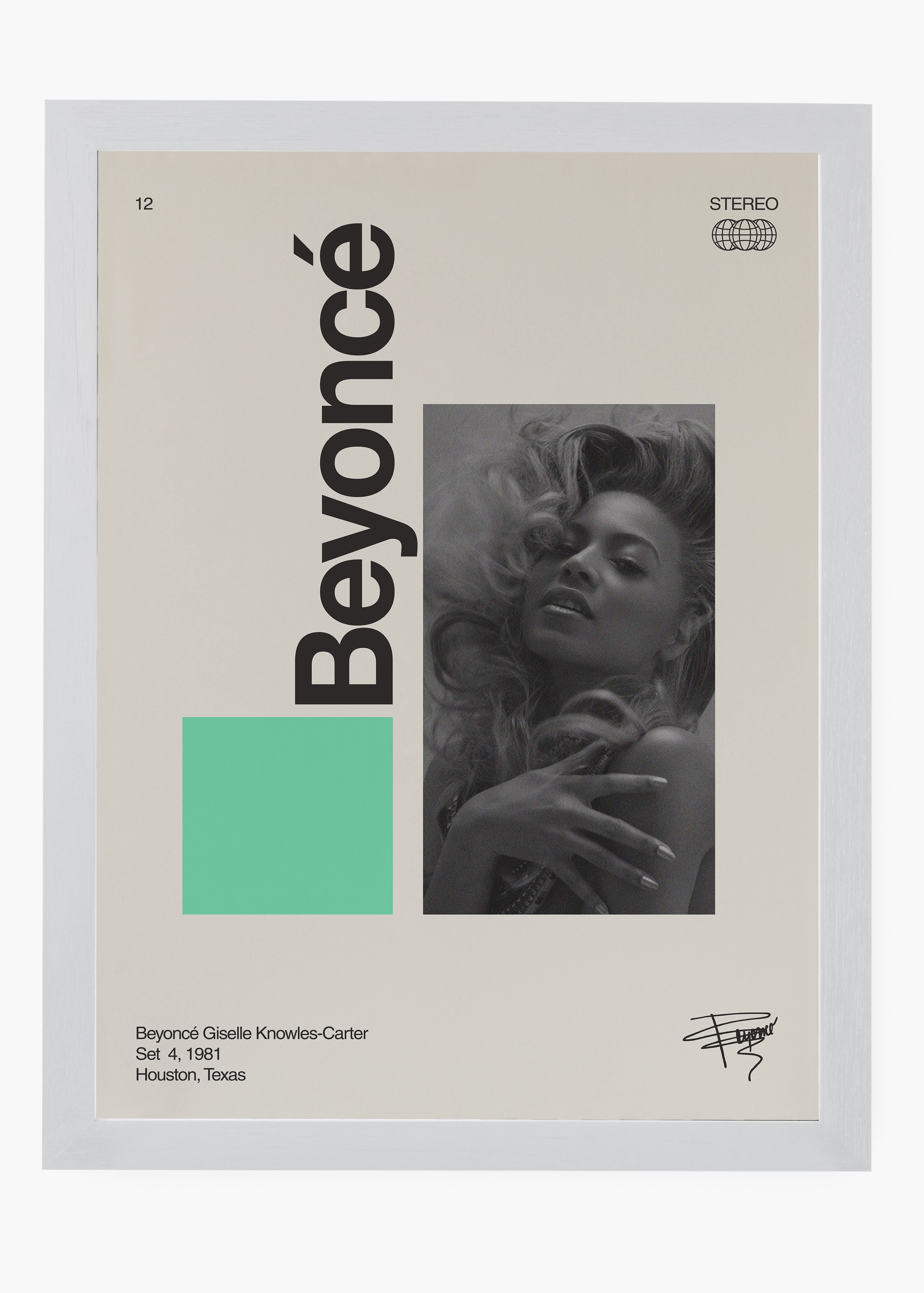 Quadro Signature Beyoncé