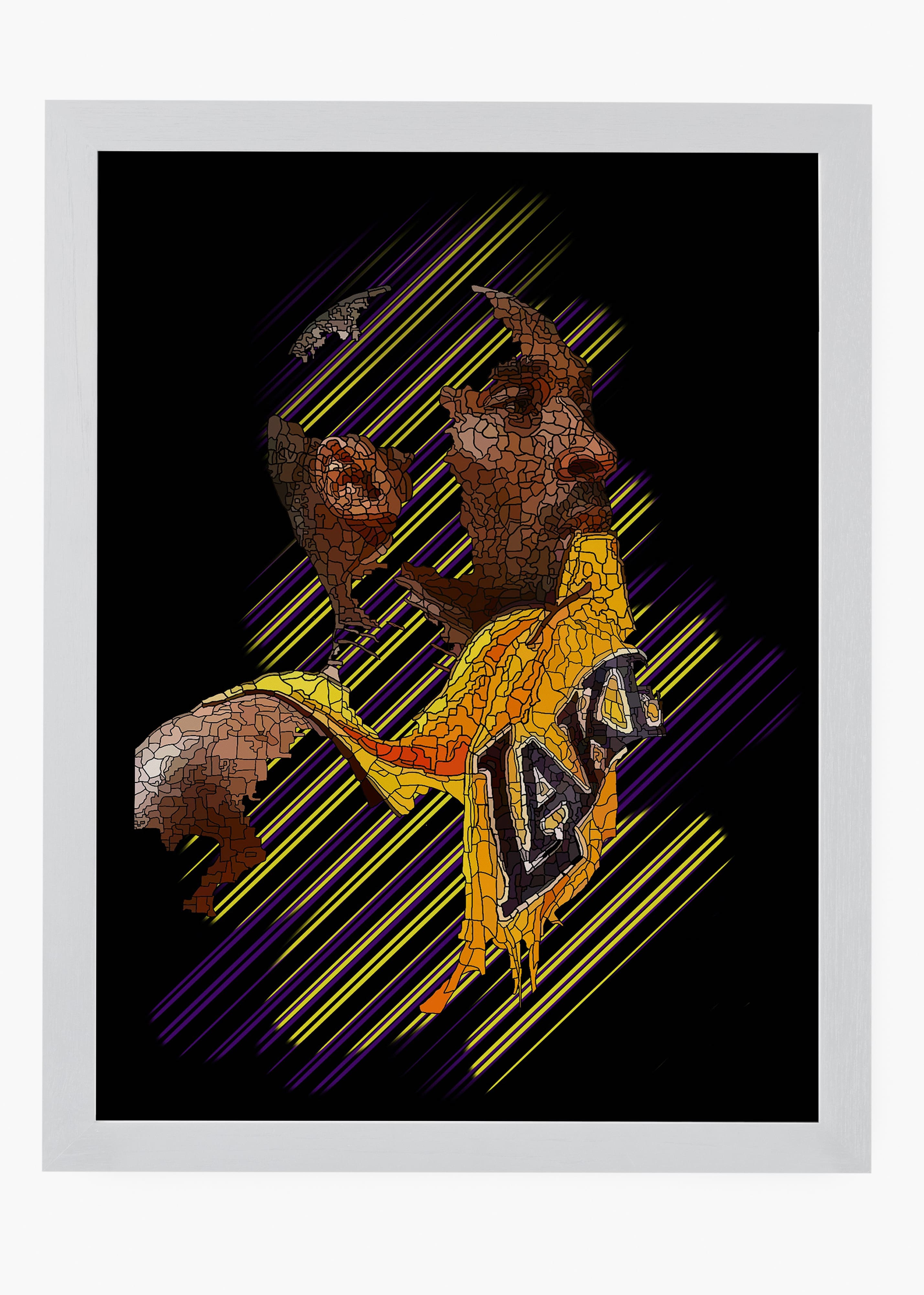 Quadro decorativo Kobe Bryant II — arte de basquete para parede | Cübe Quadros