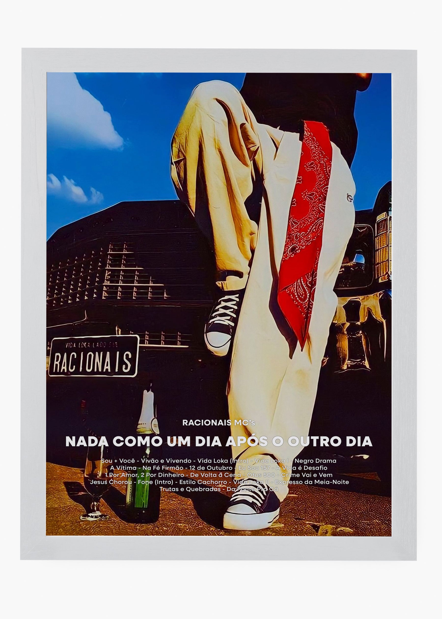 Quadro Racionais Mc`s - Nada como um Dia após o outro Dia Capa