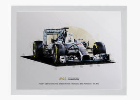 Quadro Lewis Hamilton 2014 World Champion