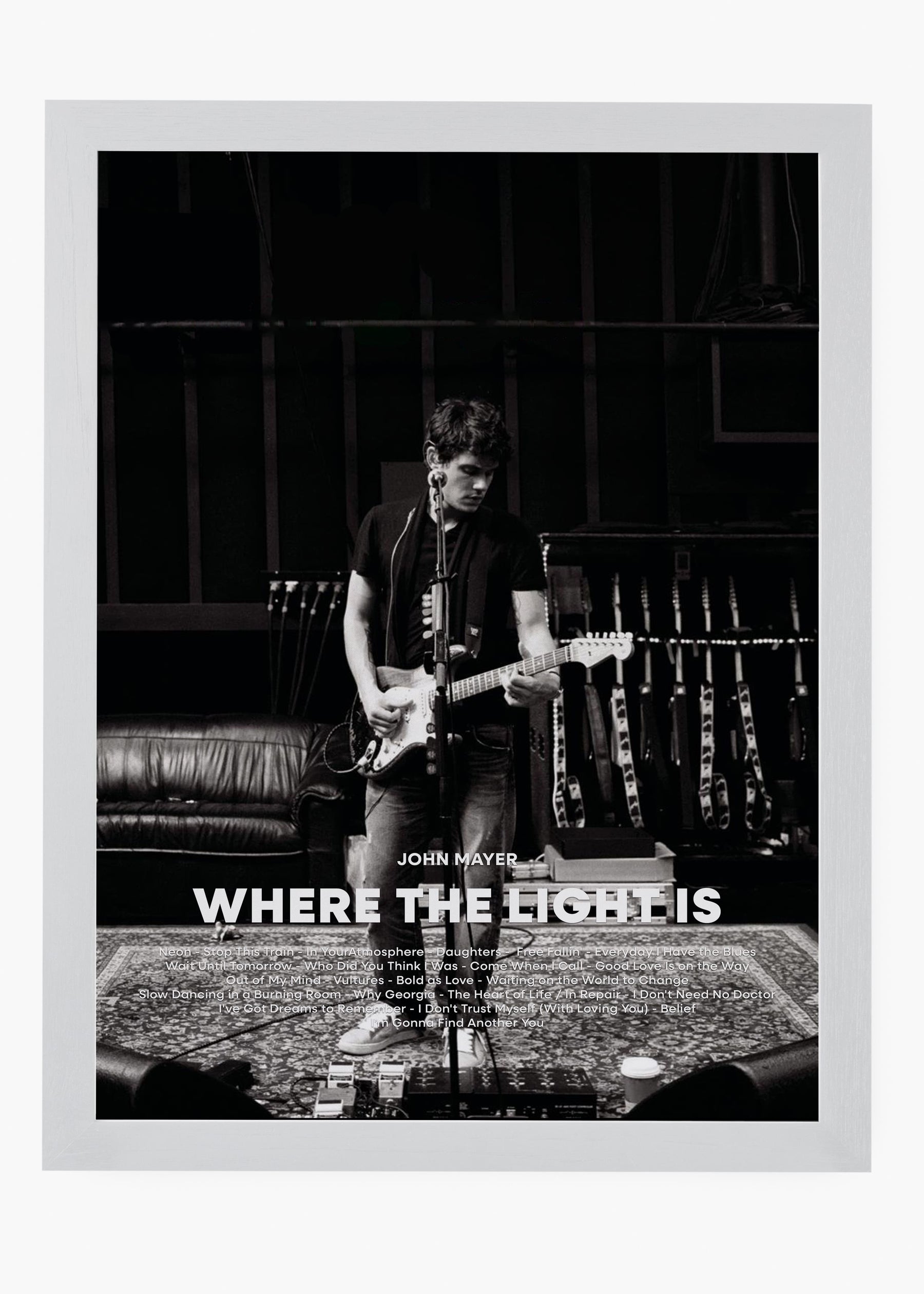 Quadro John Mayer Where The Light Is Capa