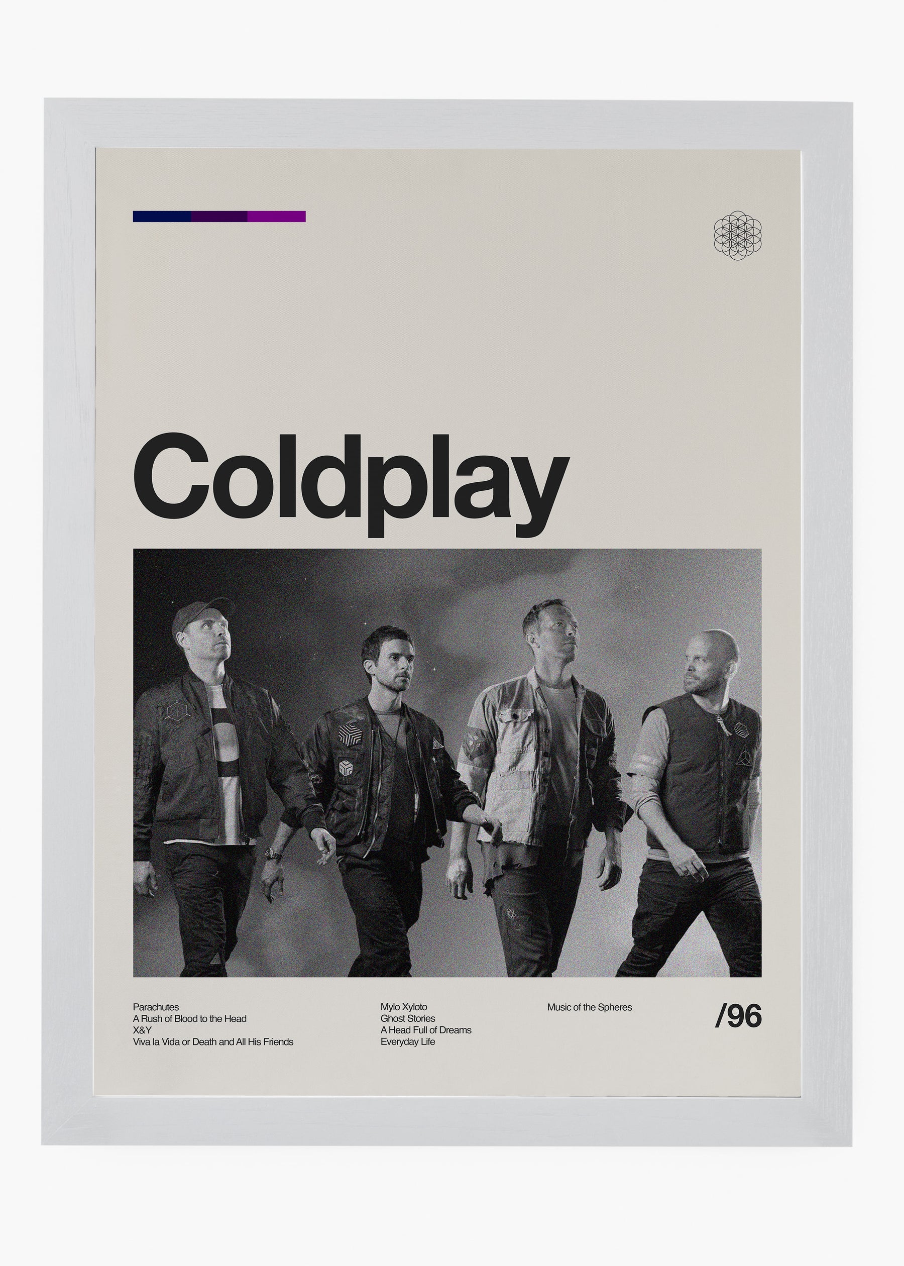 Quadro Coldplay Banda