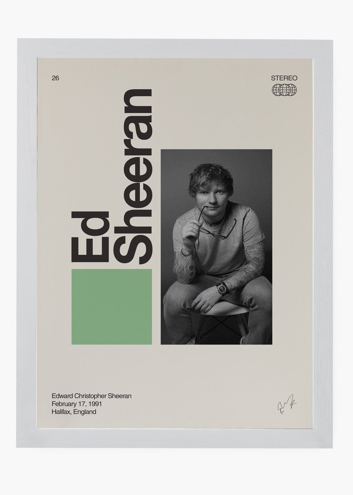 Quadro Signature Ed Sheeran