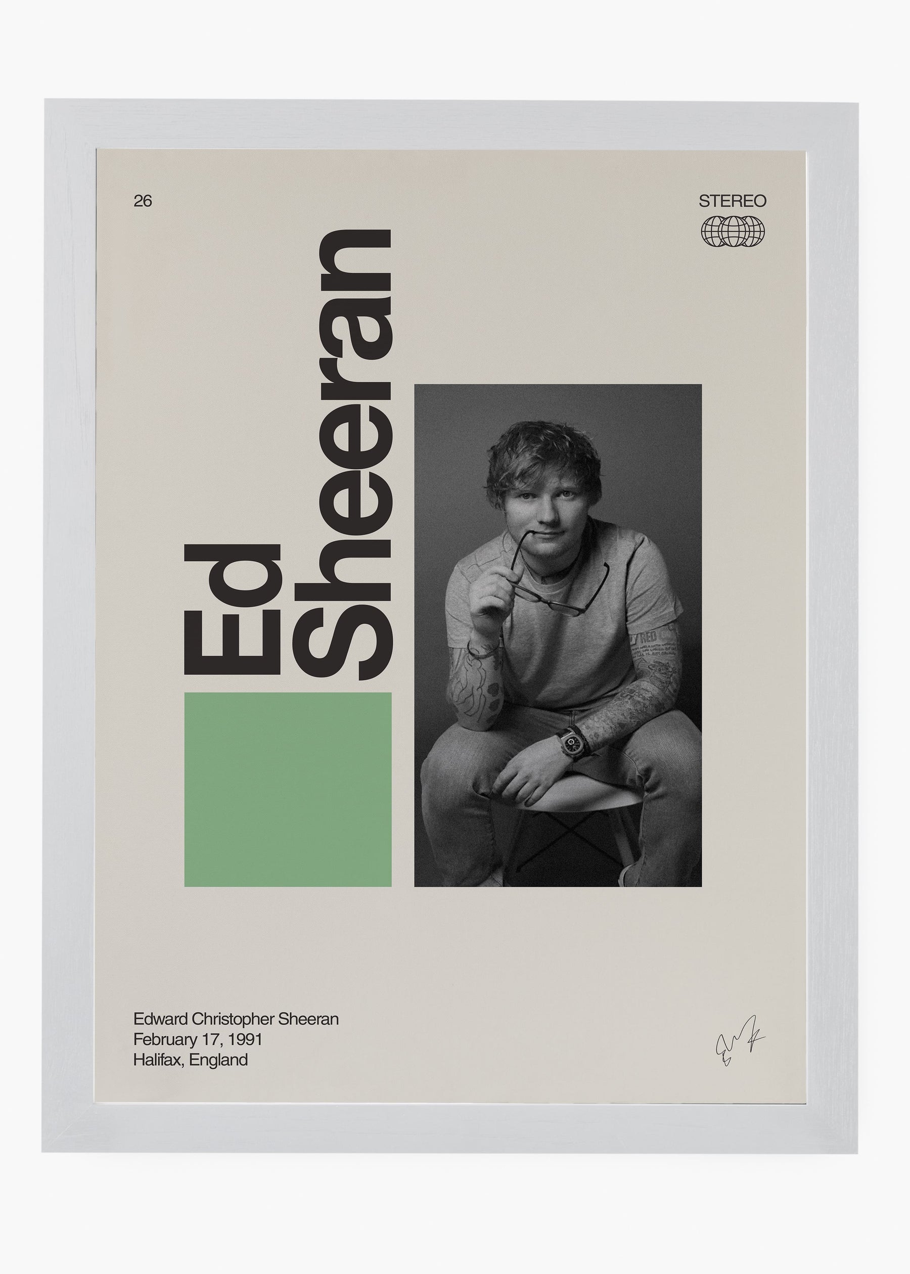 Quadro Signature Ed Sheeran
