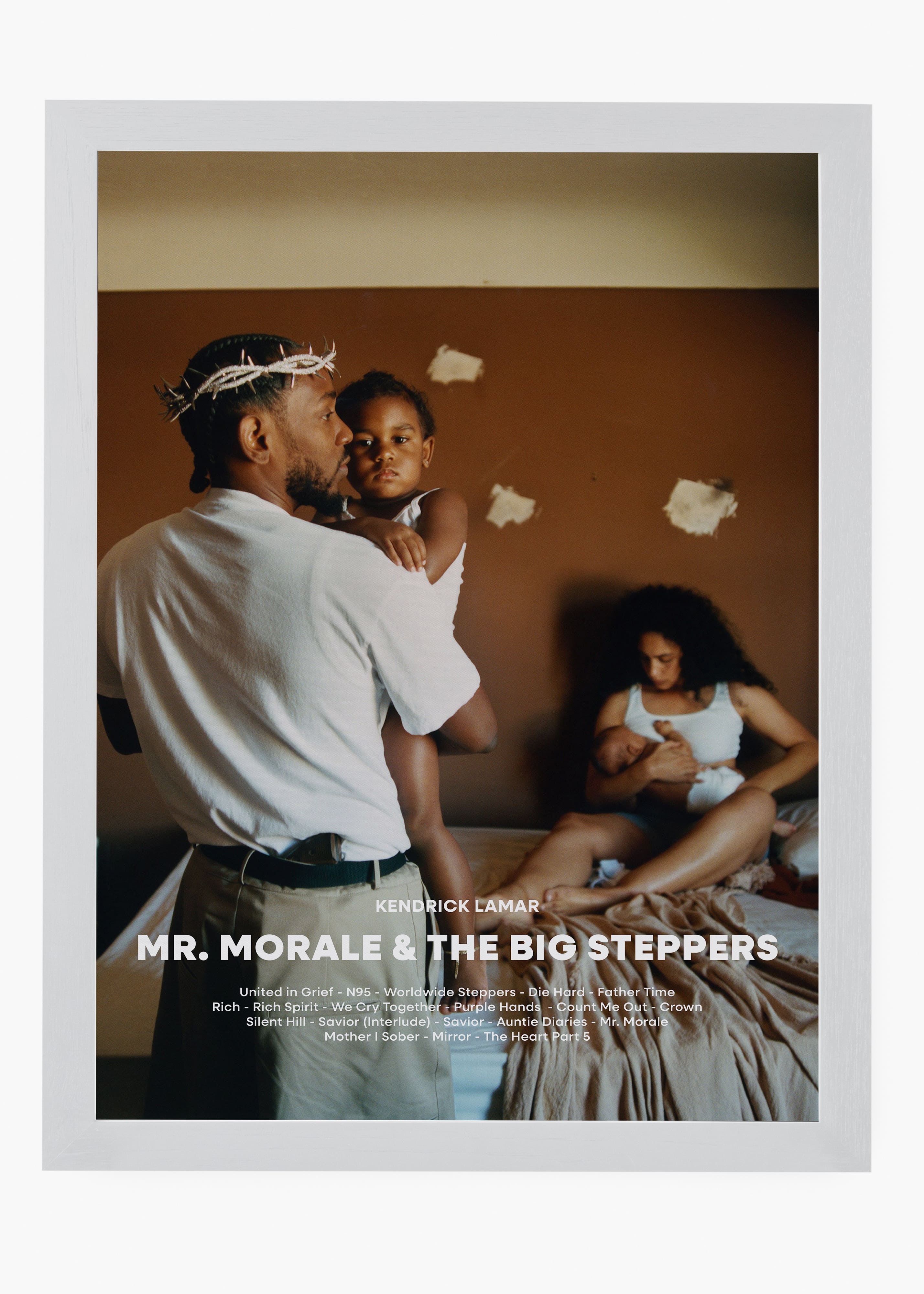 Quadro decorativo Kendrick Lamar Mr Morale The Big Steppers — arte de rap para parede | Cübe Quadros
