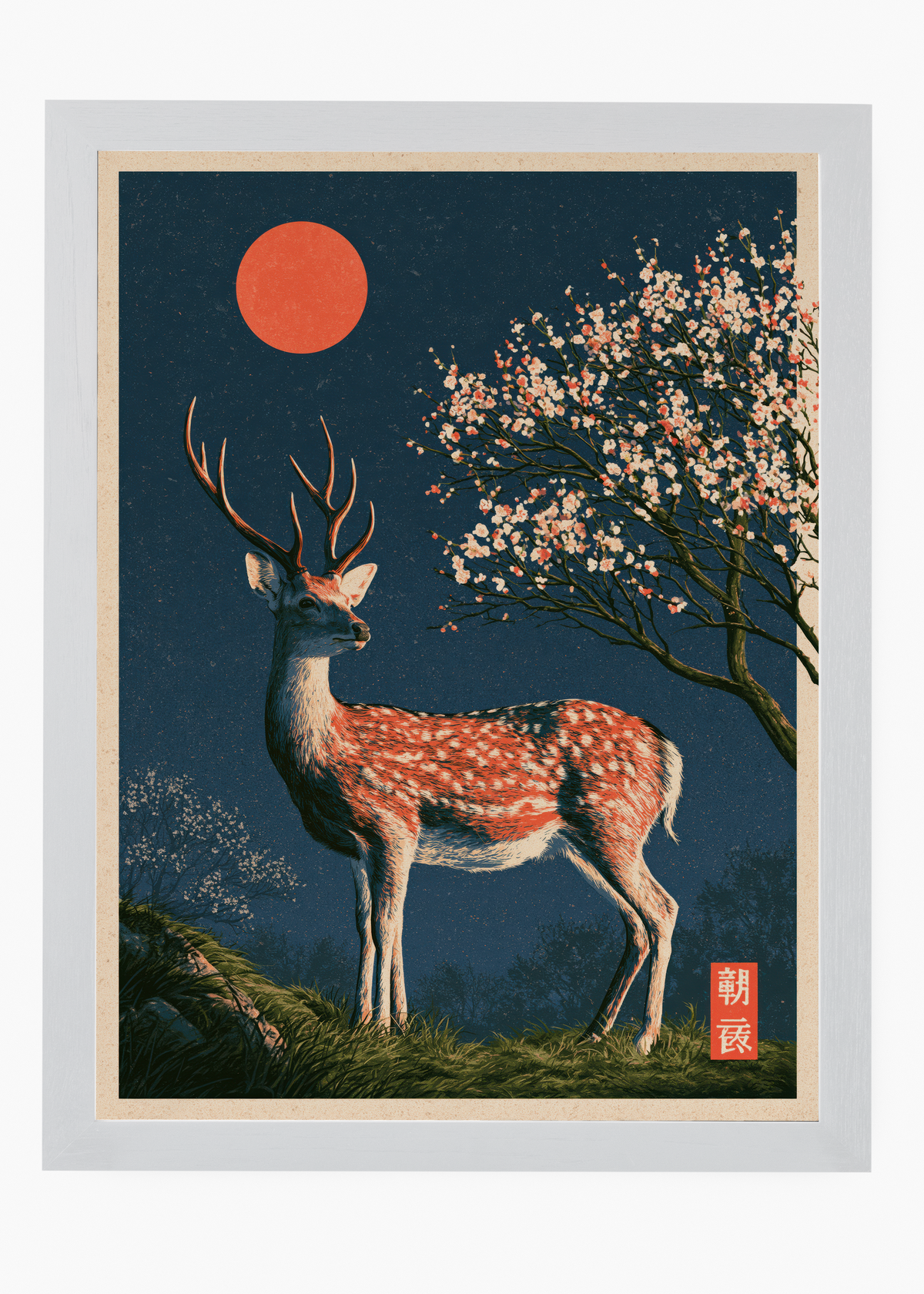 Quadro Japonês Sacred Deer - 5