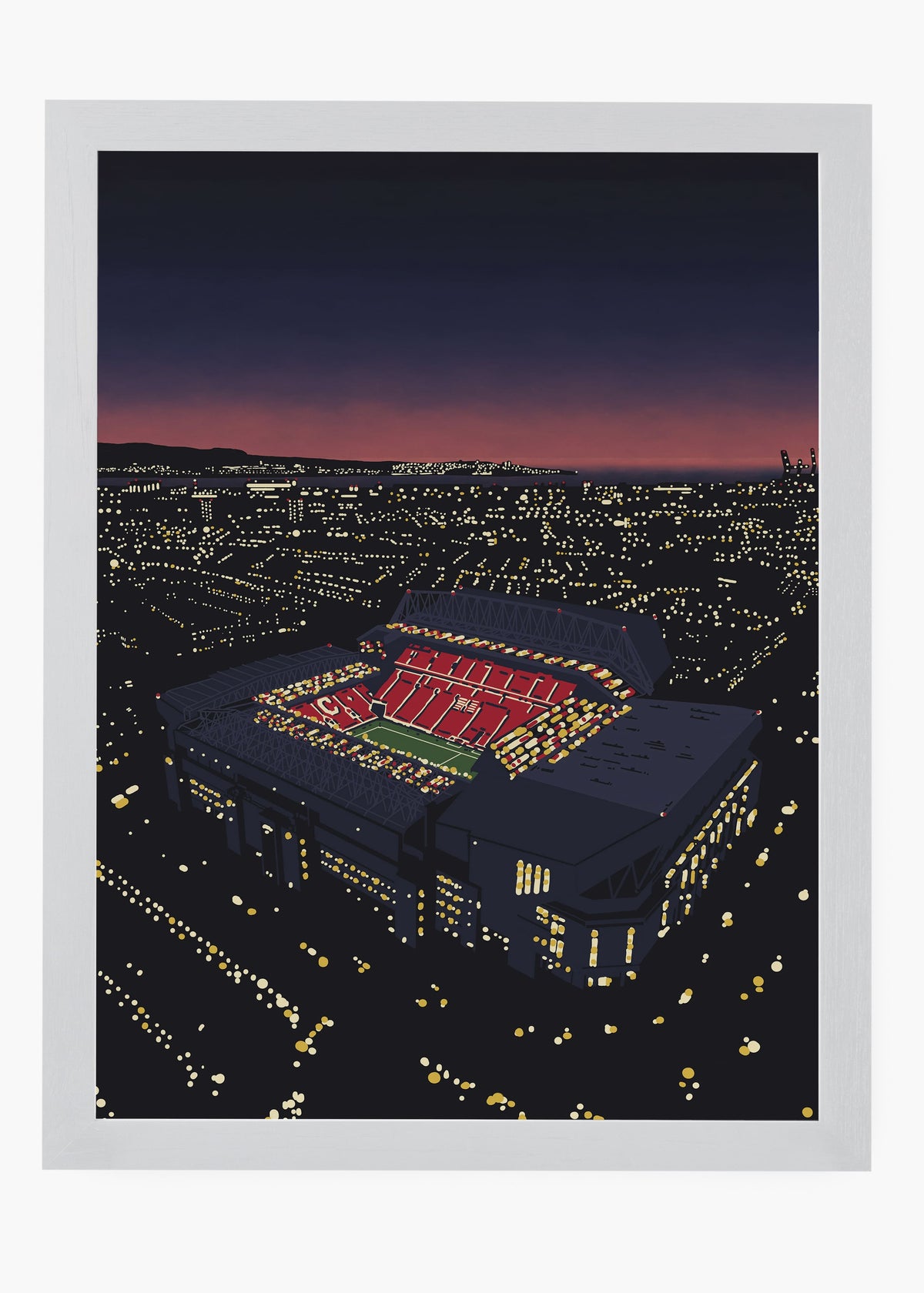 Quadro decorativo Liverpool Anfield — arte de futebol para parede | Cübe Quadros
