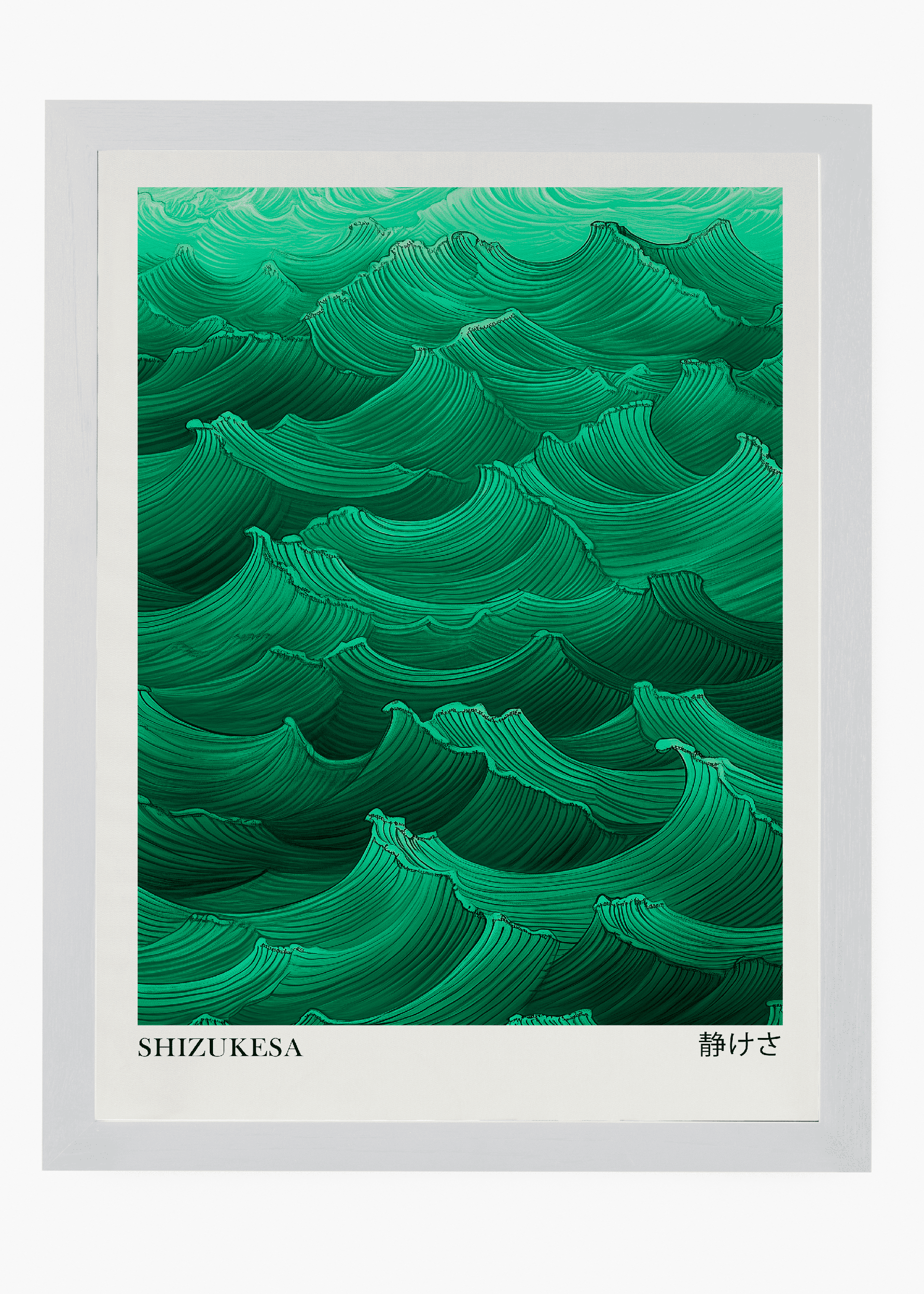 Quadro Japones Green Sea - 5