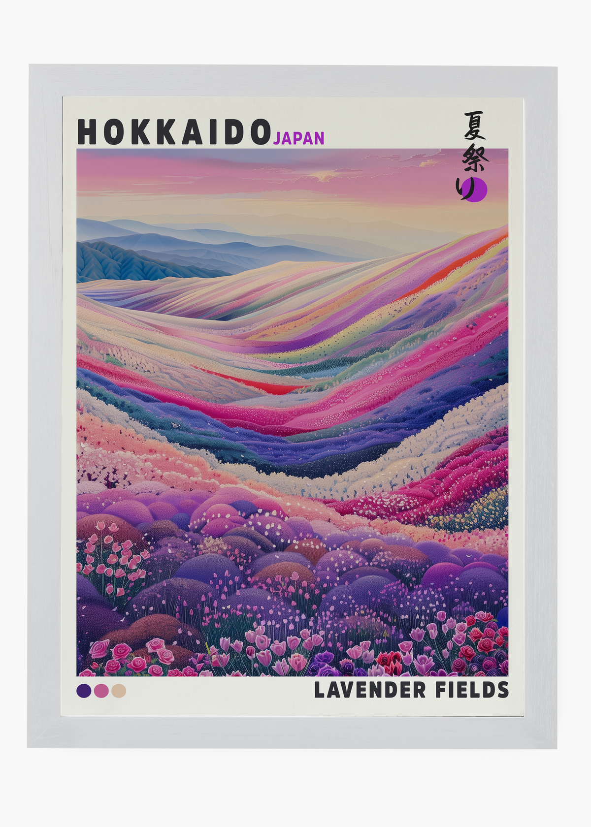 Quadro Japones Lavender Fields - 5