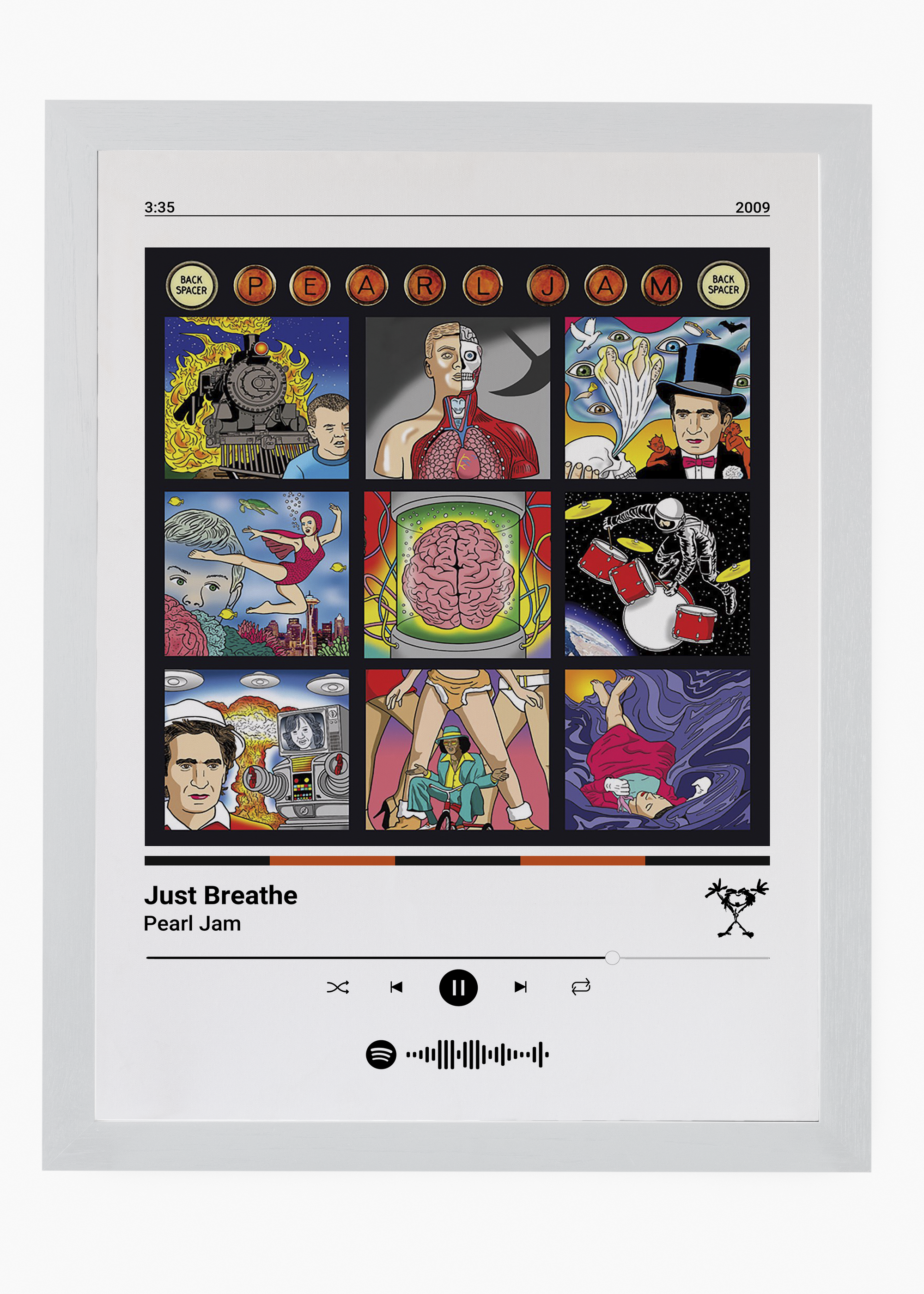 Quadro Pearl Jam Just Breathe - 5