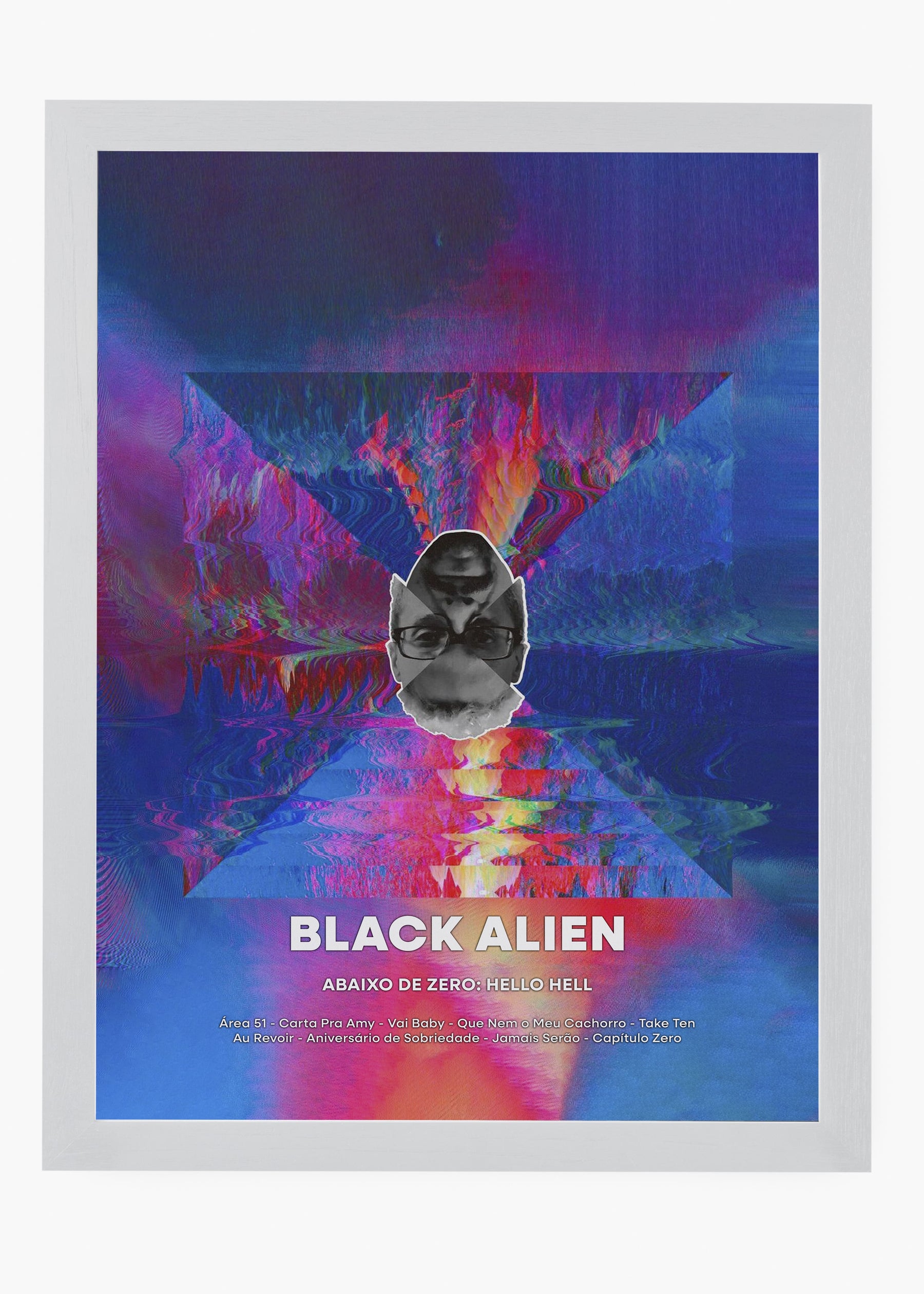 Quadro Black Allien Abaixo de Zero Hello Hell Capa
