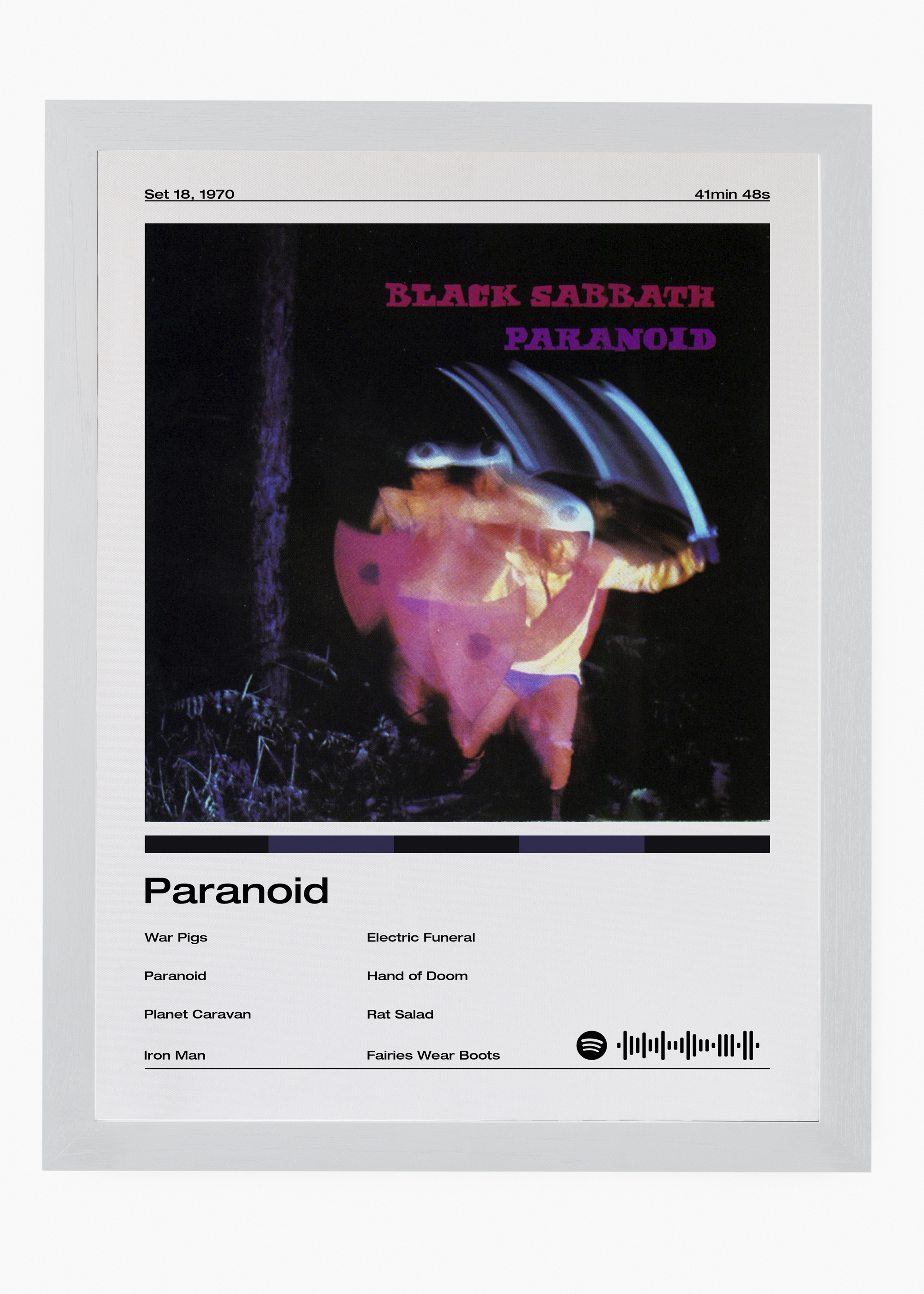Quadro Black Sabbath Paranoid - 5