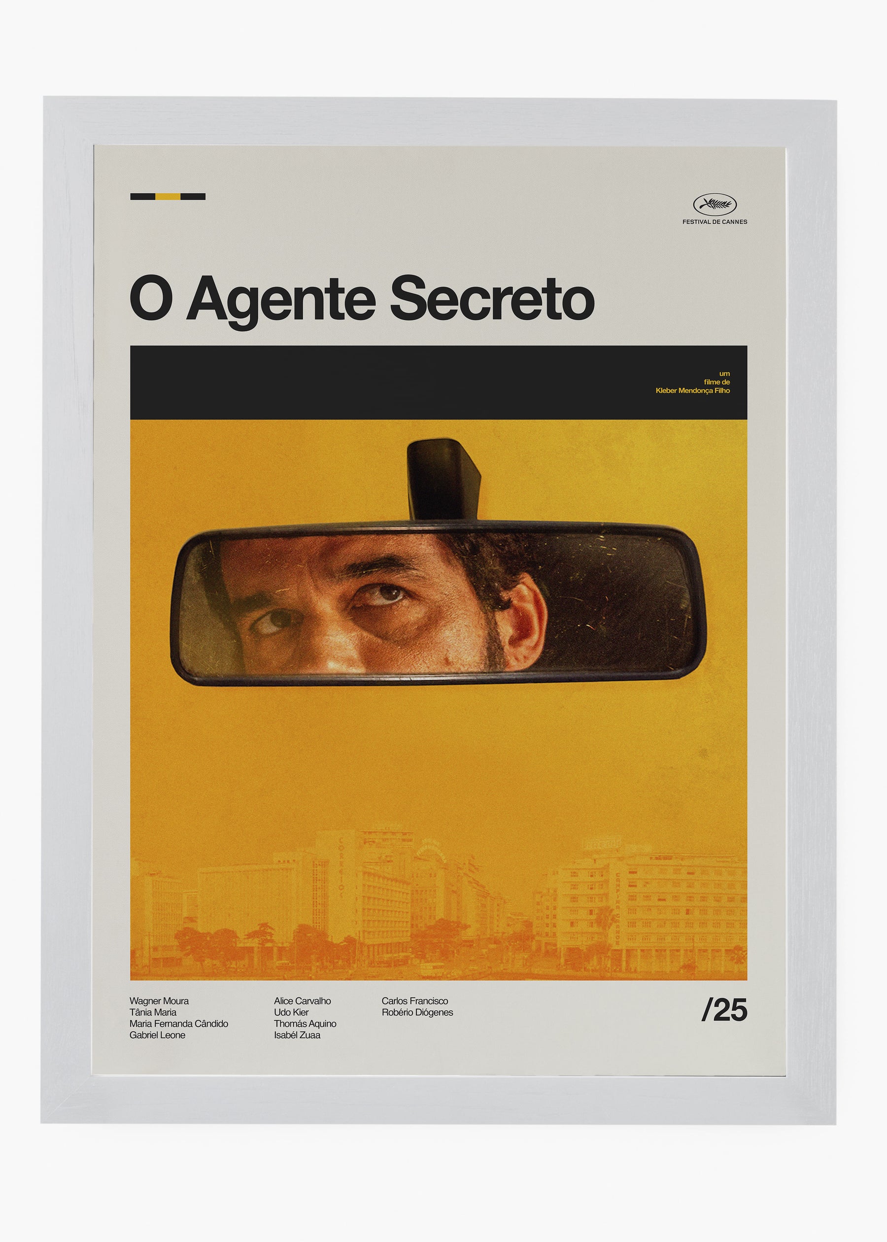 Quadro O Agente Secreto - Wagner Moura