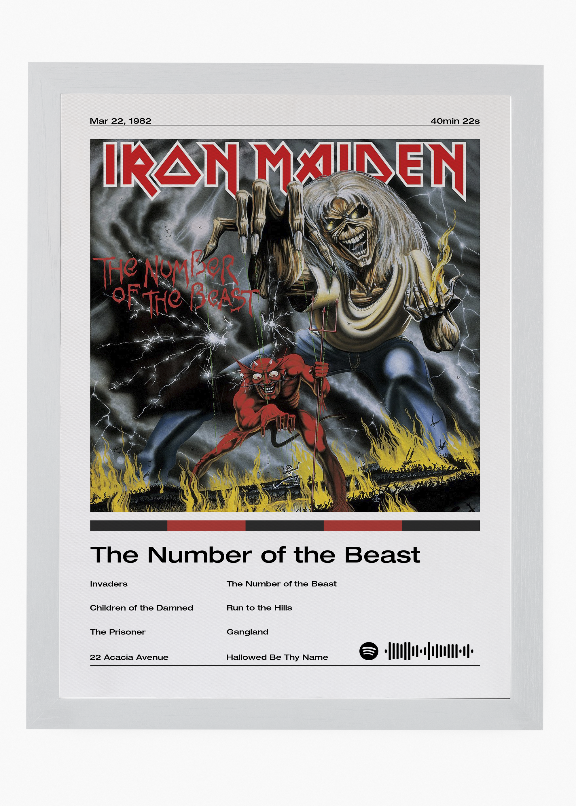 Quadro Iron Maiden The Number of the Beast - 5
