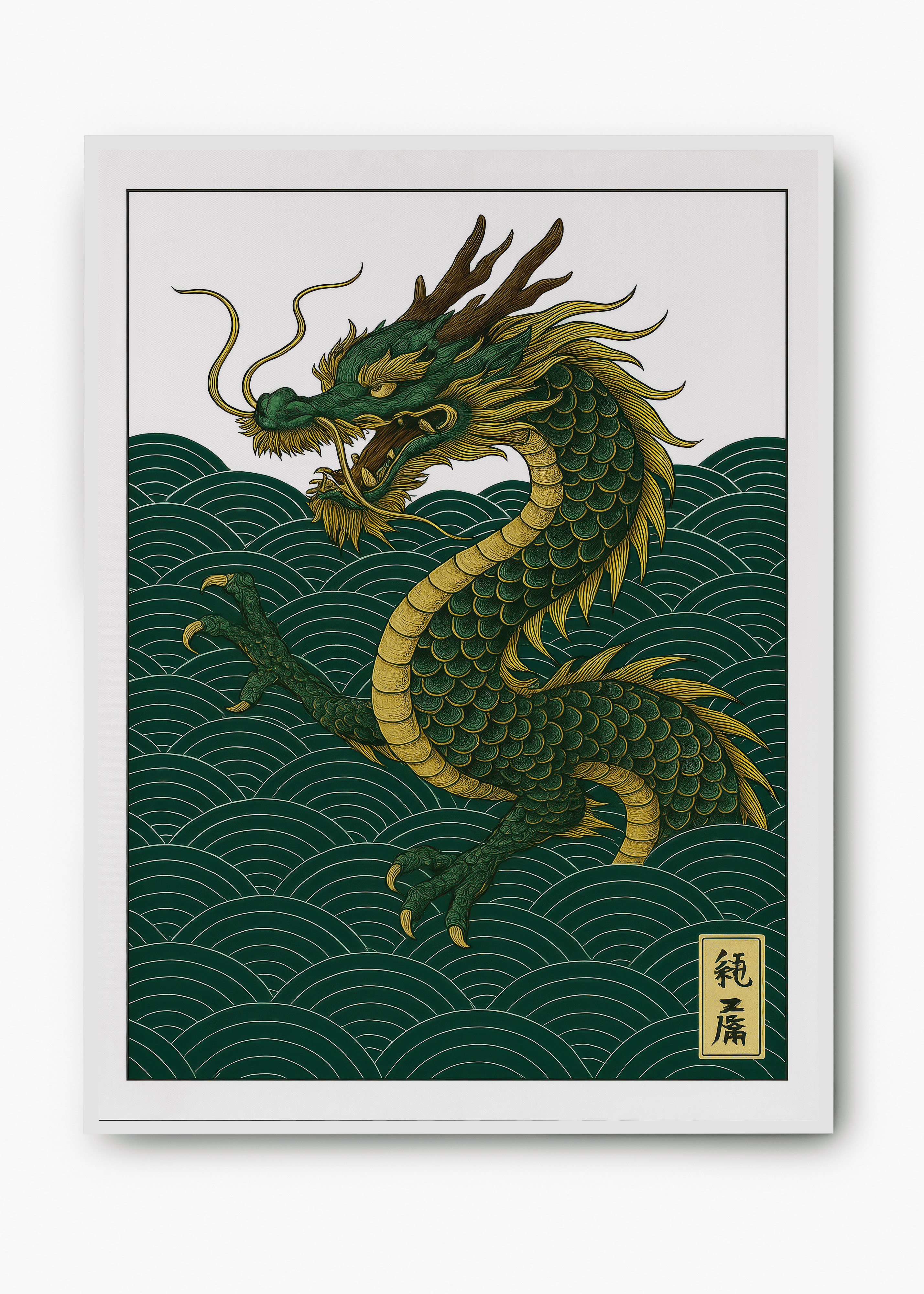 Quadro Japonês Dragon