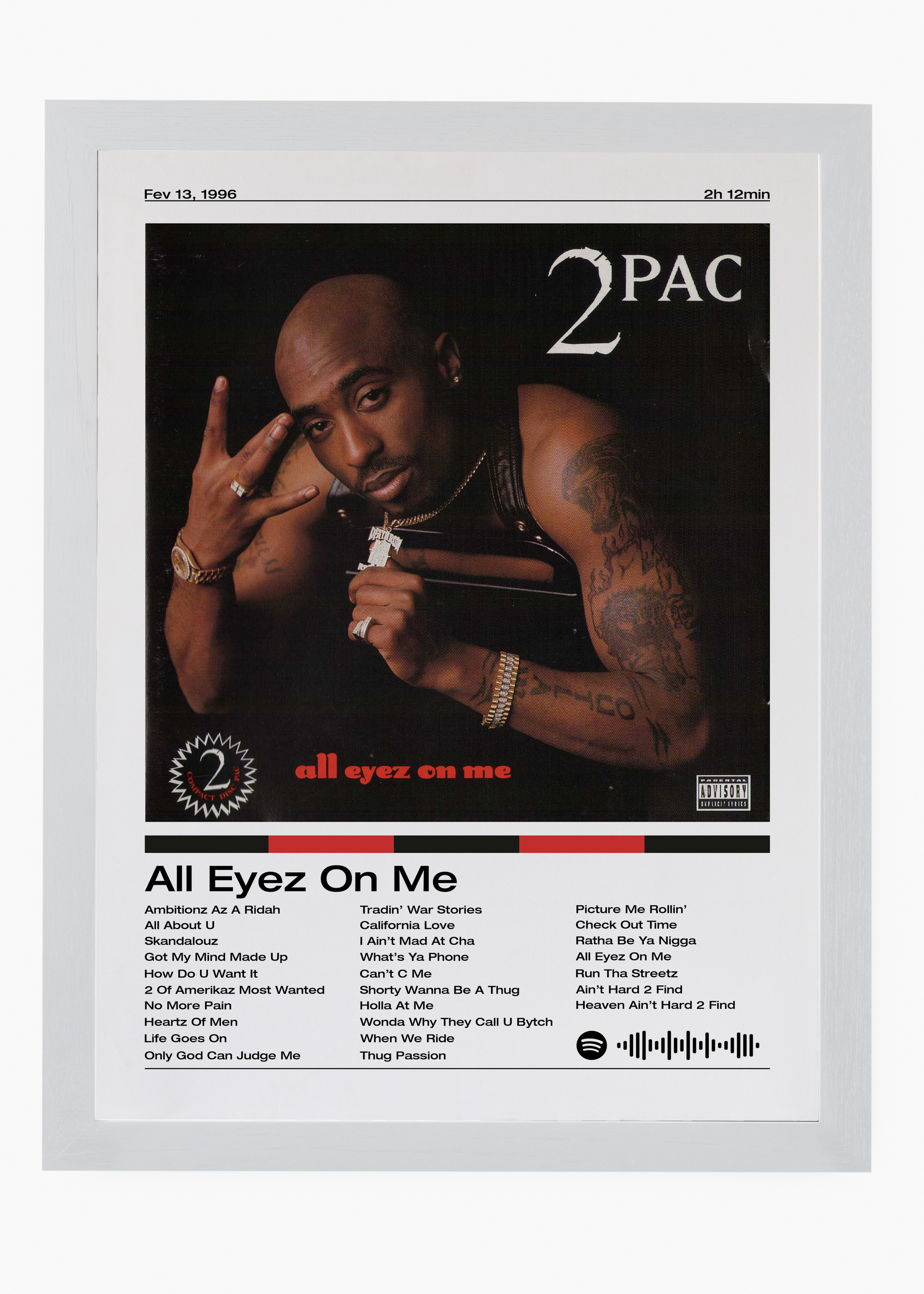 Quadro 2PAC All Eyez On Me - 5