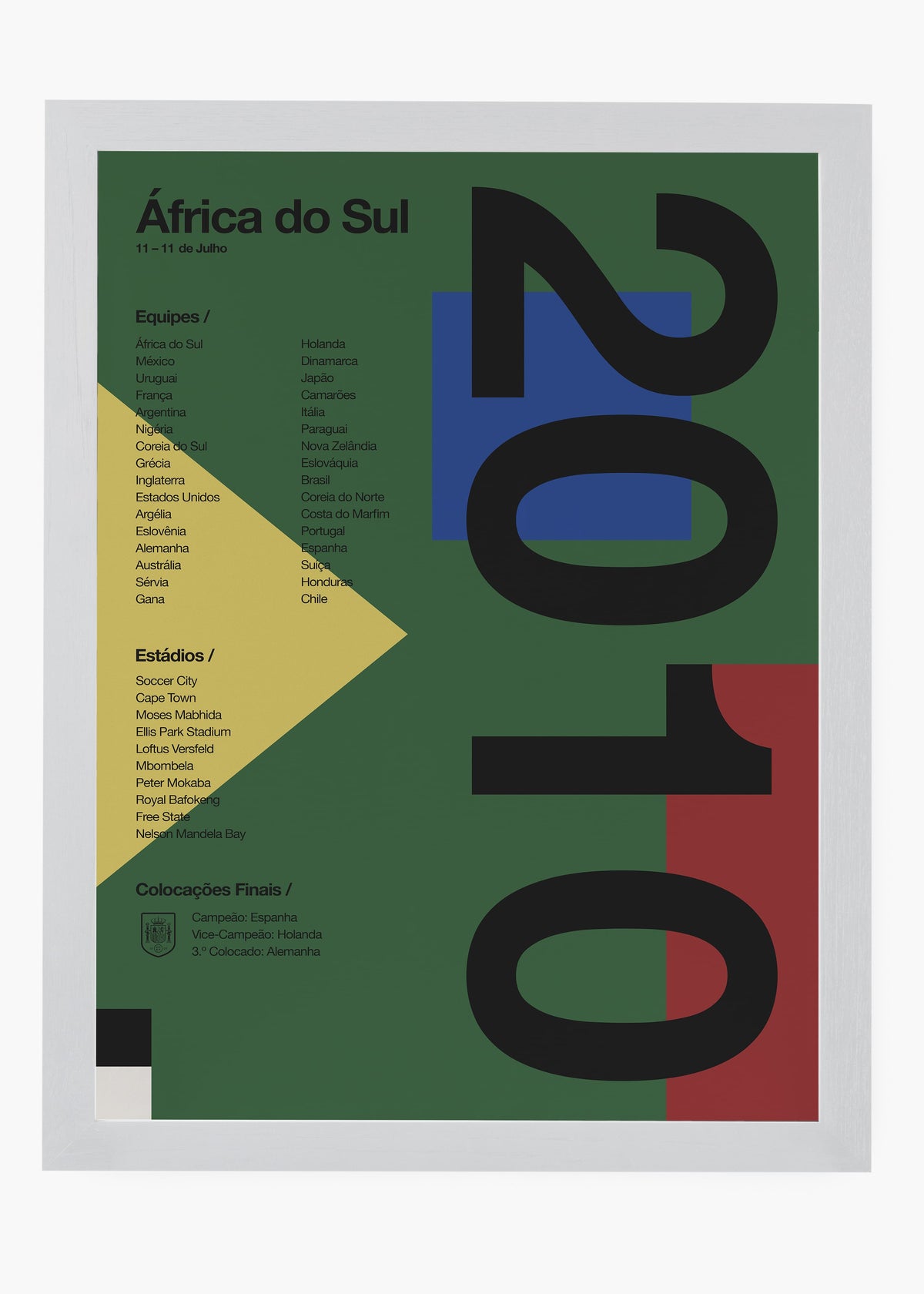 Quadro Copa do Mundo África Do Sul 2010