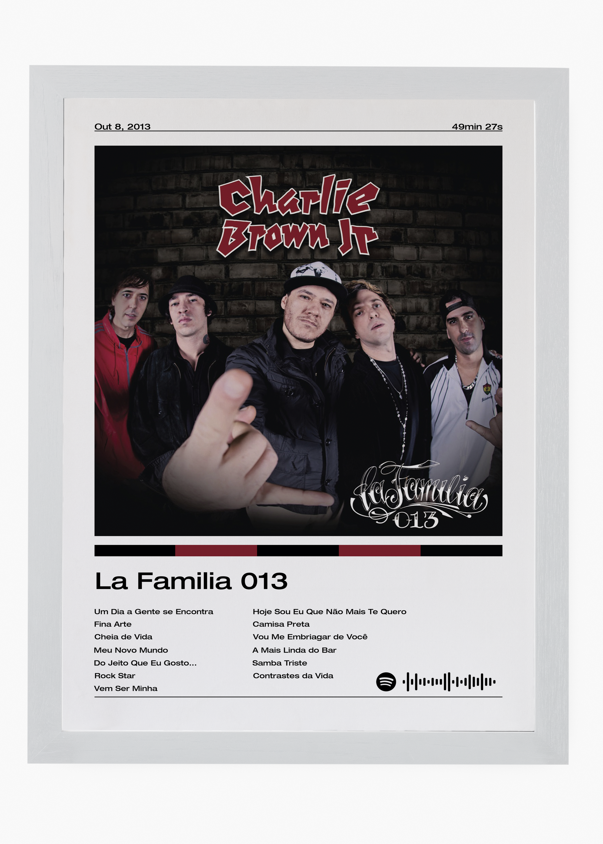Quadro Charlie Brown Jr. La Familia 013 - 5