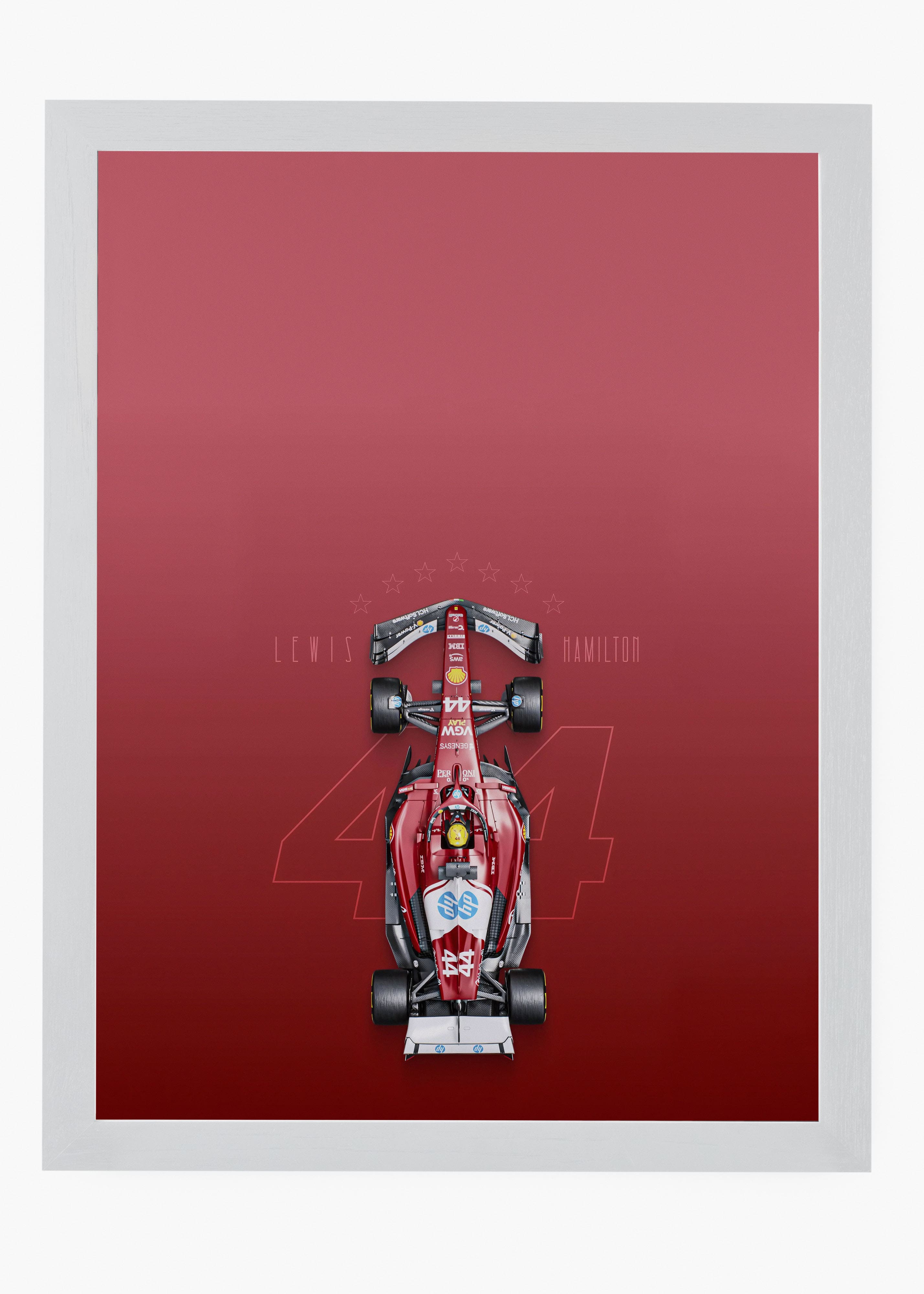 Quadro Lewis Hamilton Ferrari