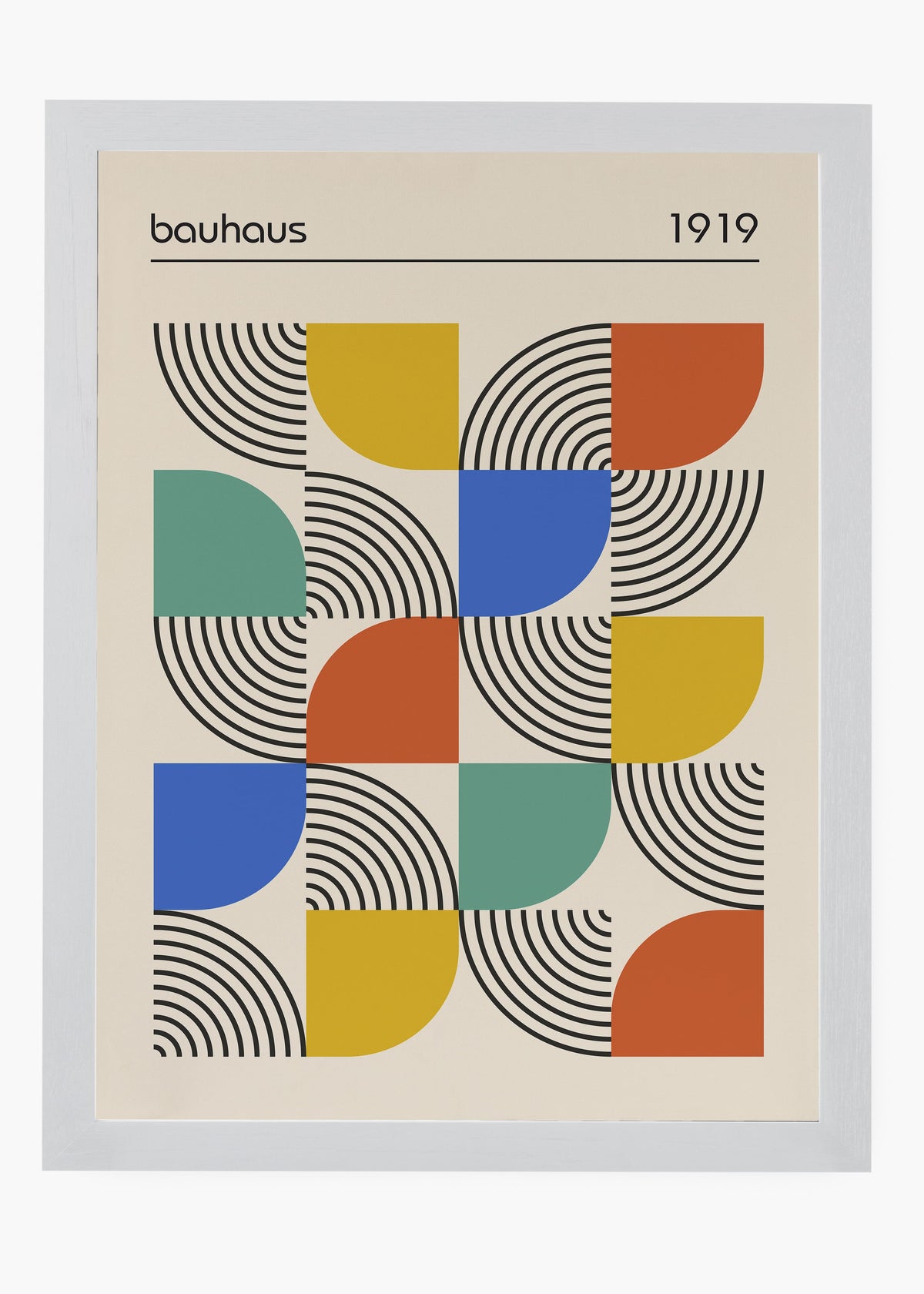 Quadro Bauhaus Geometric Harmony