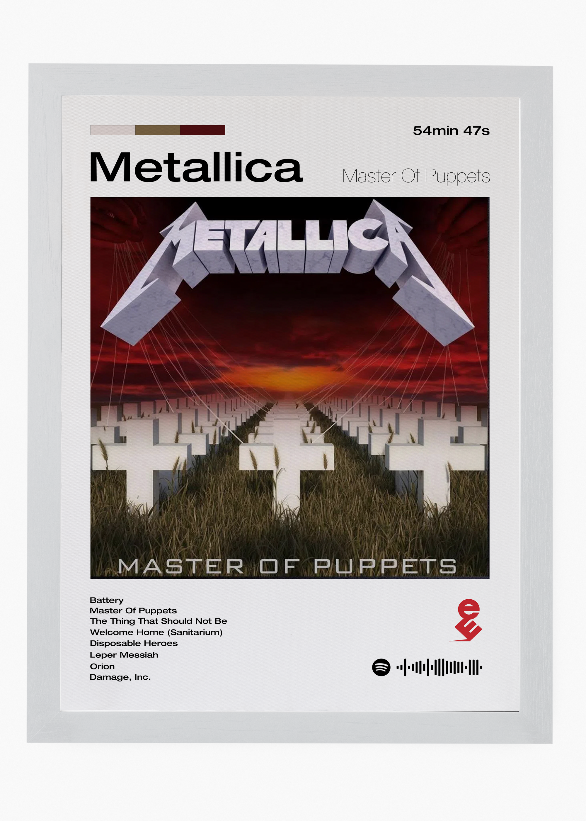 Quadro Metallica Master of Puppets - 5