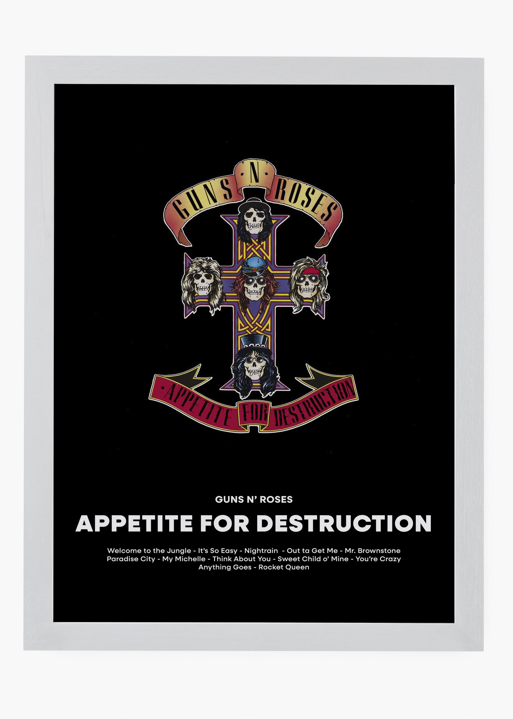 Quadro Guns N' Roses Appetite For Destruction Capa