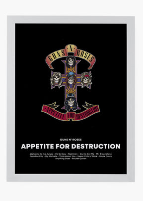 Quadro Guns N' Roses Appetite For Destruction Capa