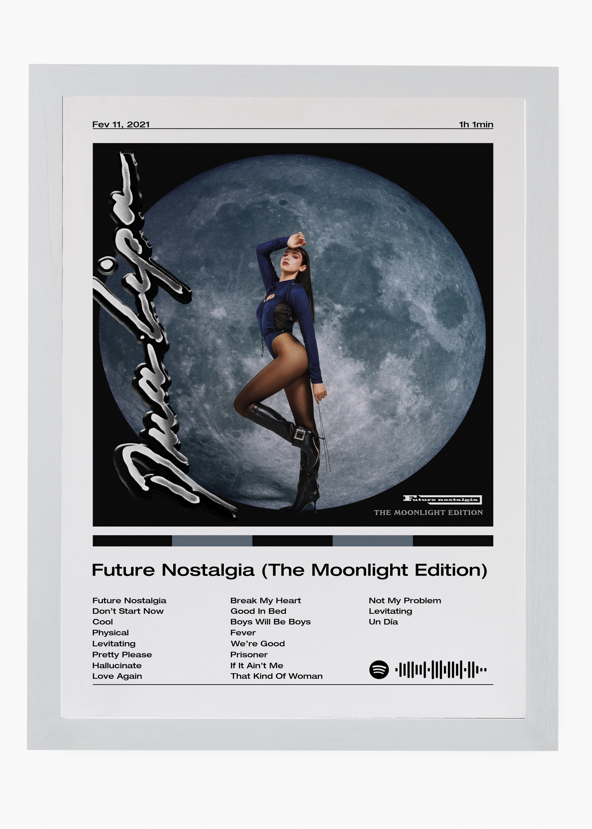 Quadro Dua Lipa Future Nostalgia (The Moonlight Edition) - 5