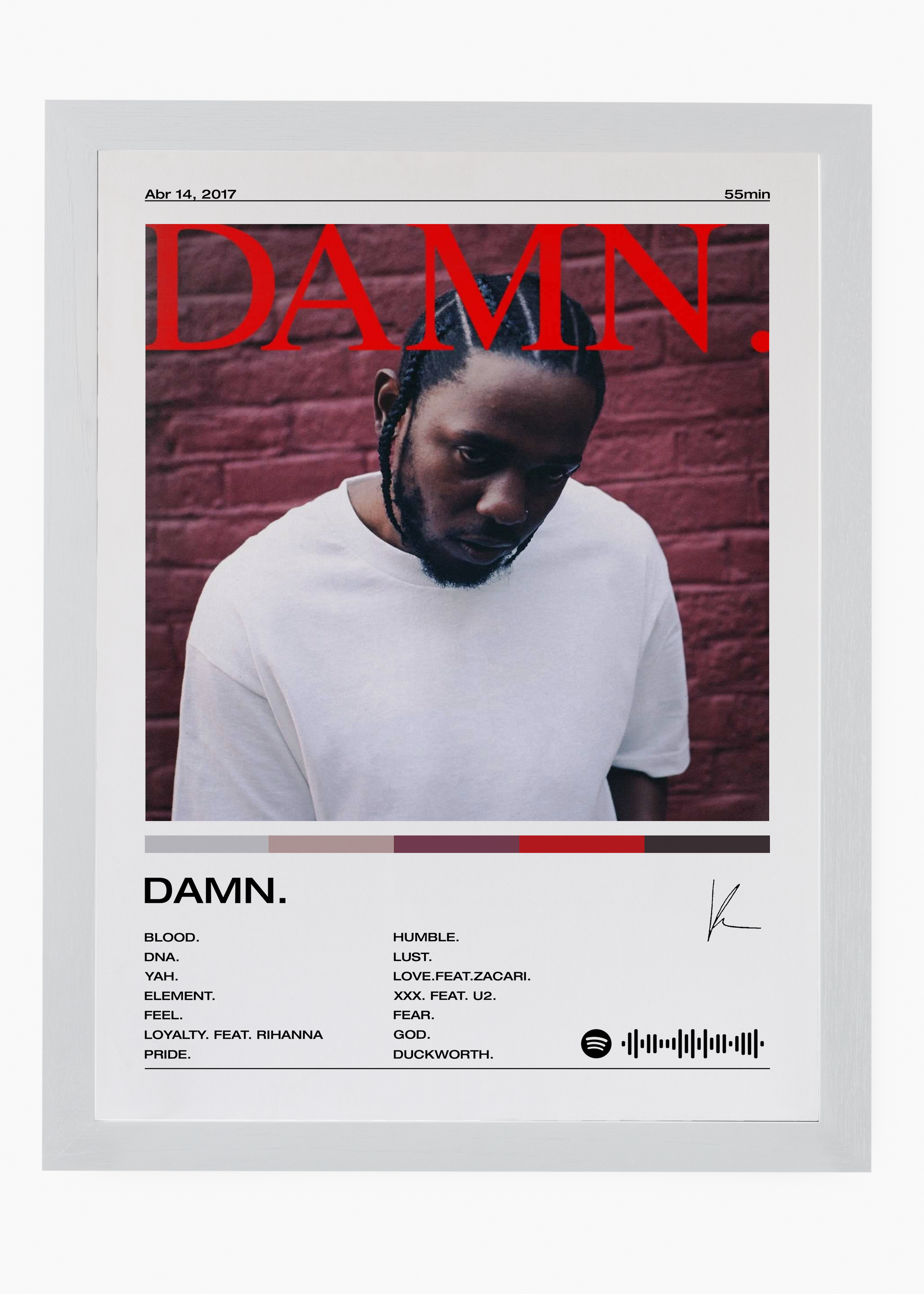 Quadro Kendrick Lamar DAMN - 5