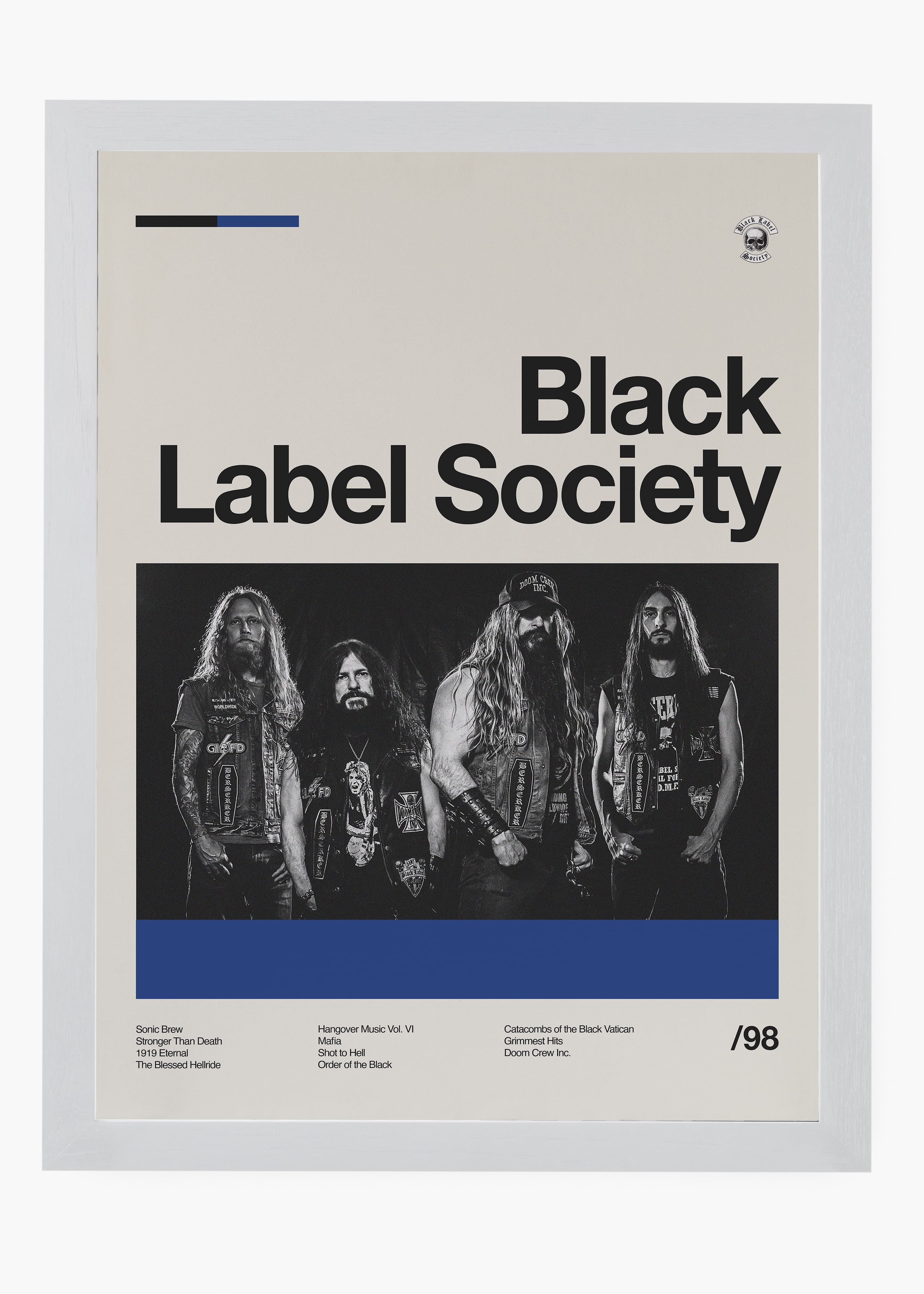 Quadro Black Label Society Banda