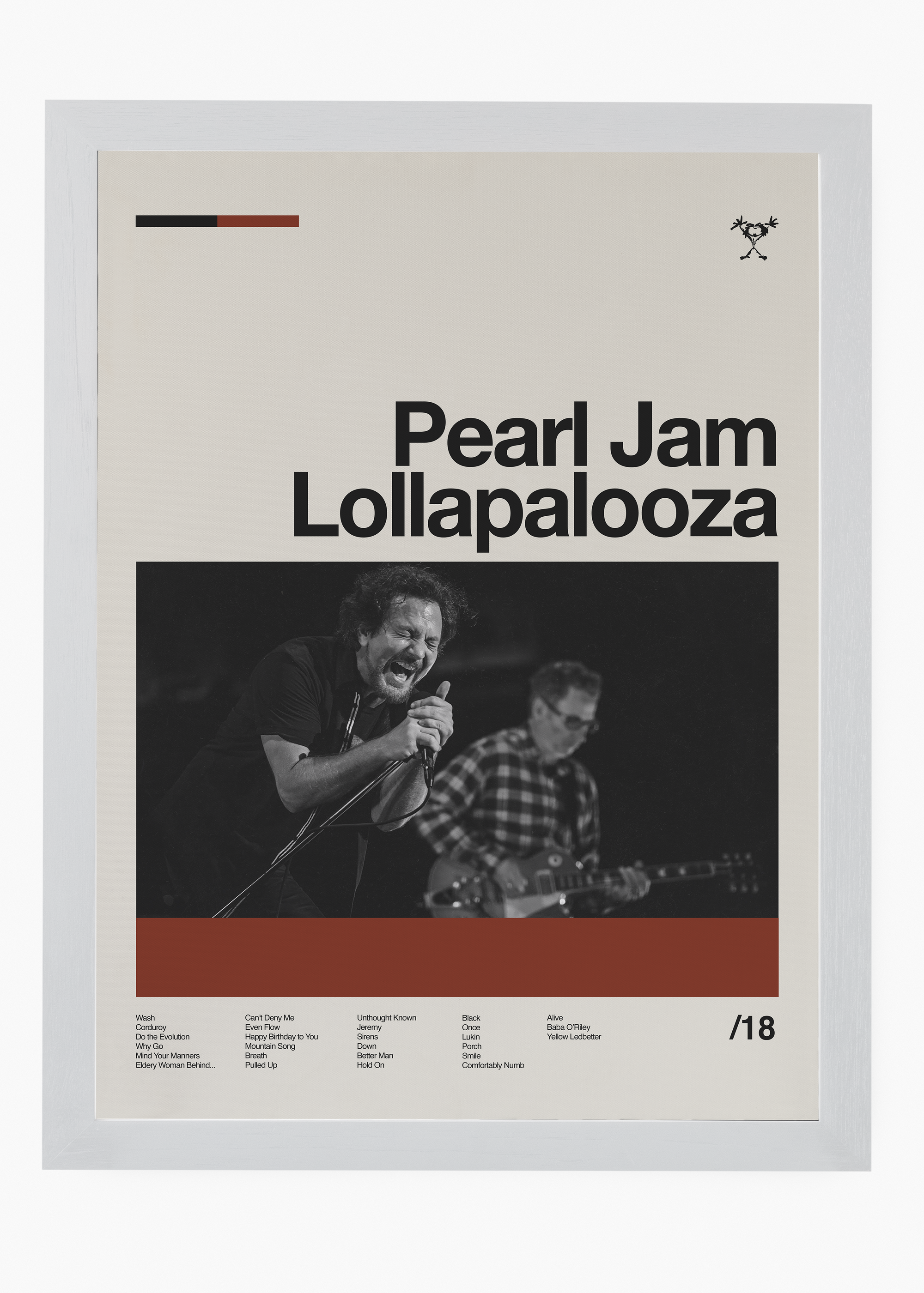 Quadro Pearl Jam Lollapalooza 2018 - 5